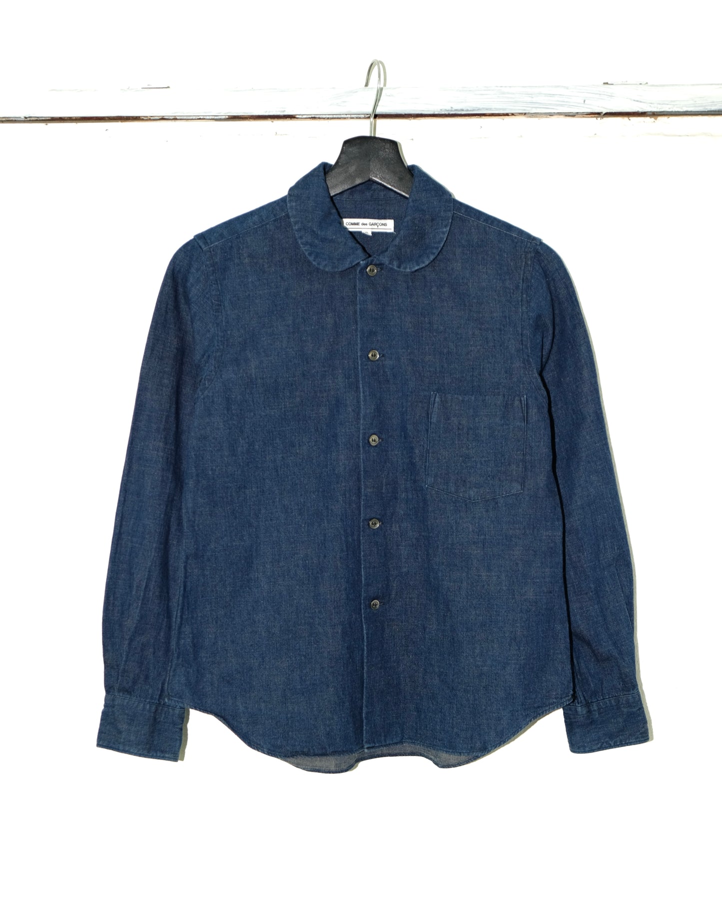 COMME des GARÇONS DENIM ROUND COLLAR SHIRT
