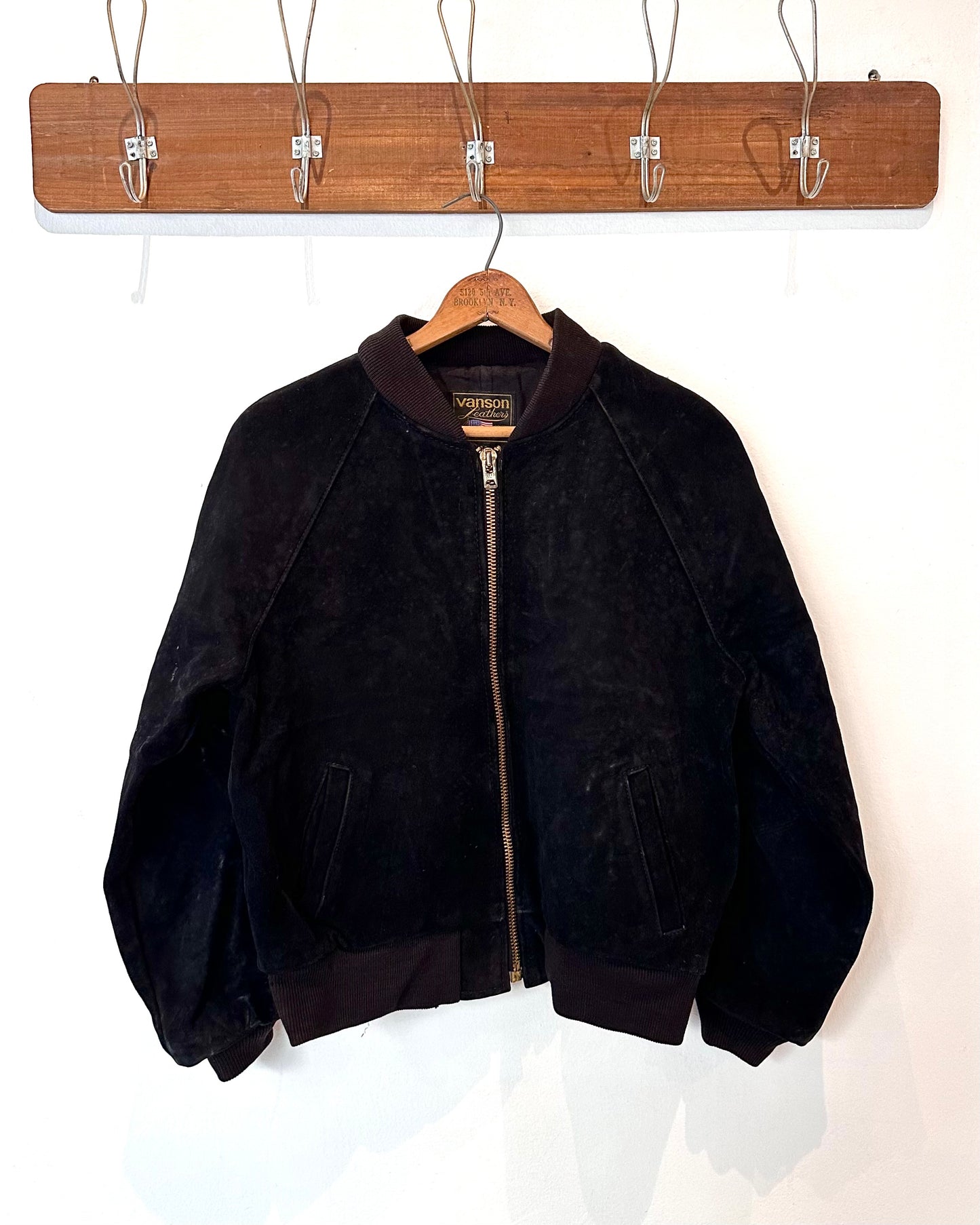 80s VANSON LEATHER SUEDE JACKET