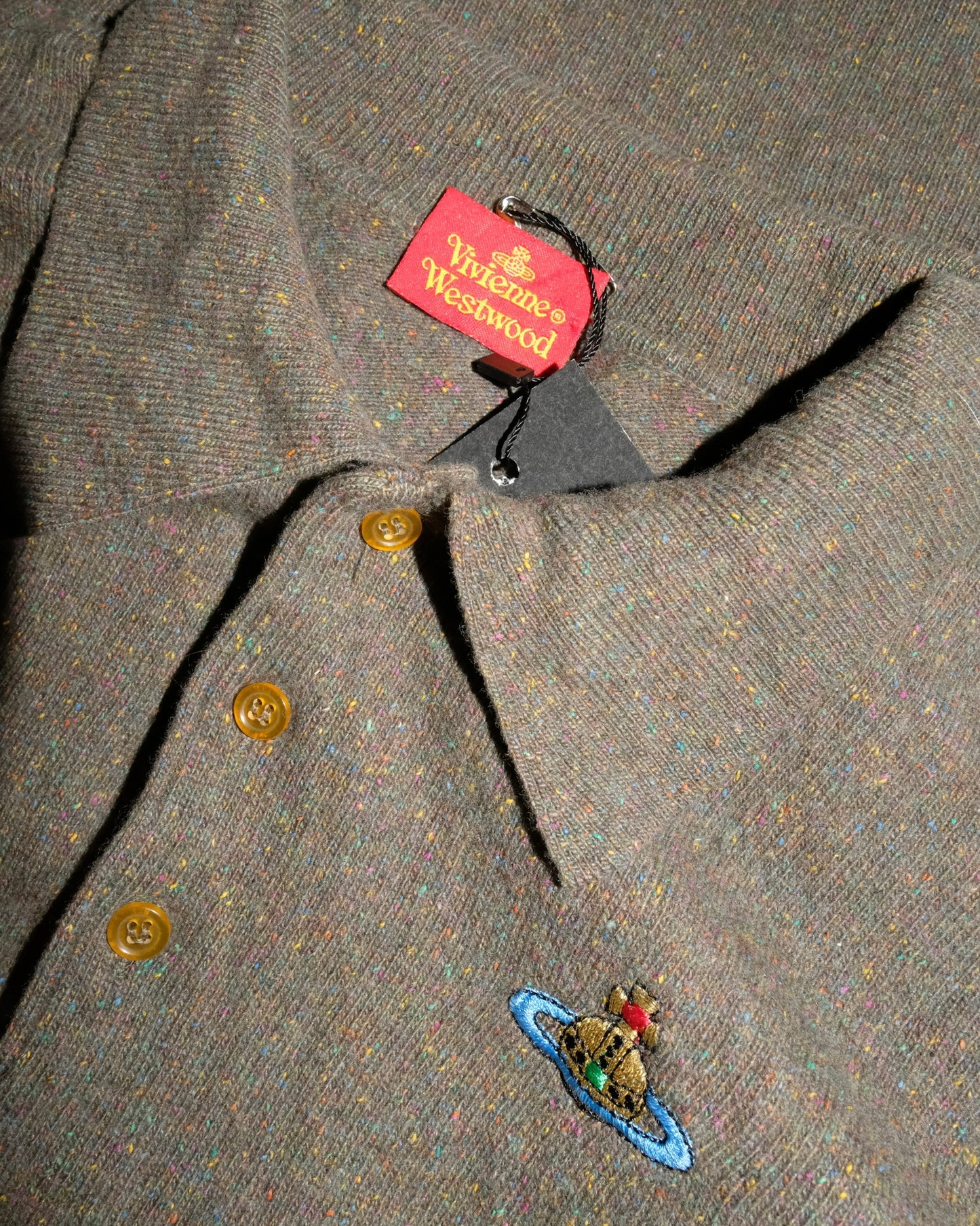 VIVIENNE WESTWOOD RED LABLE KNIT BUTTON JUMPER