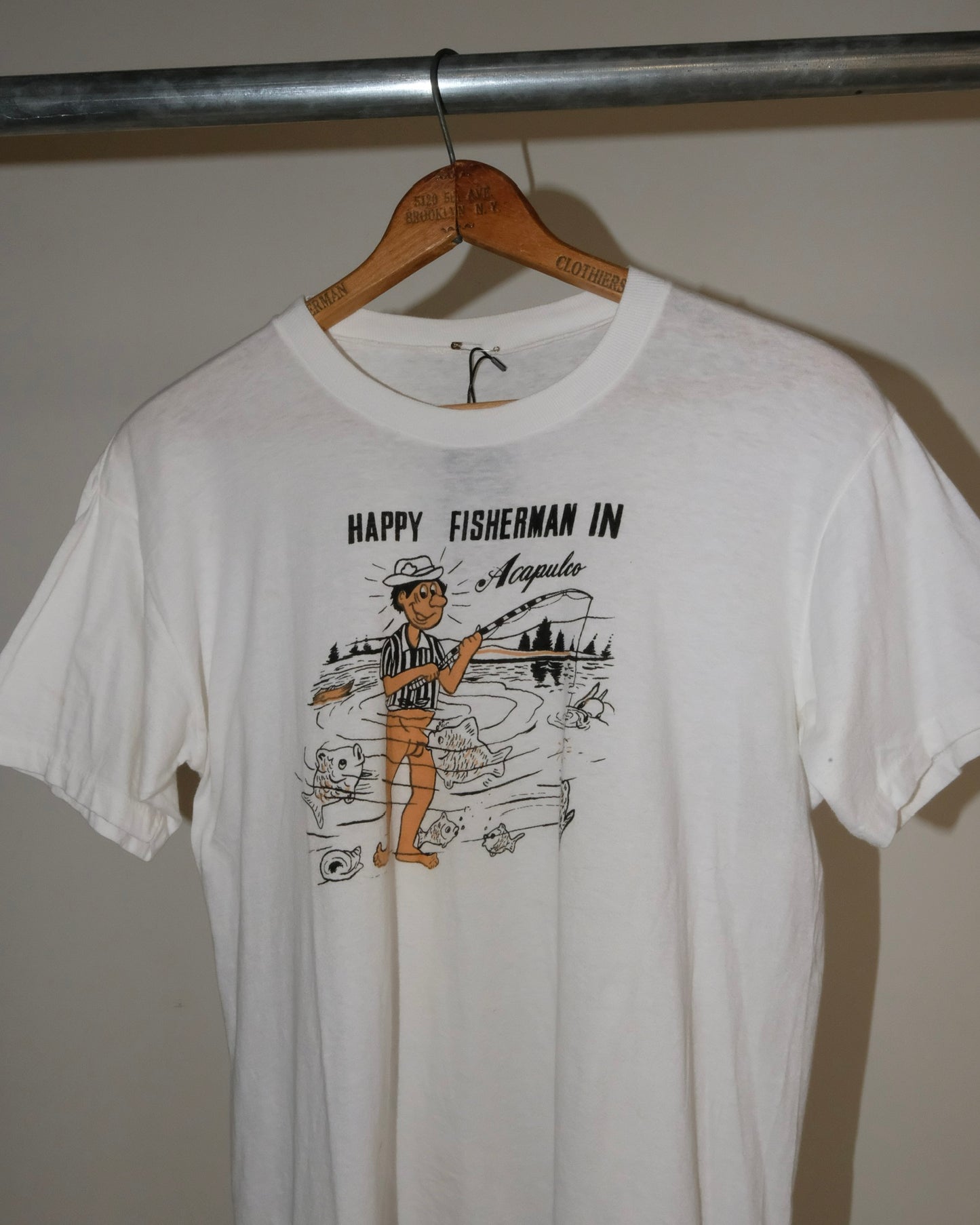 70s HAPPY FISHERMAN TEE