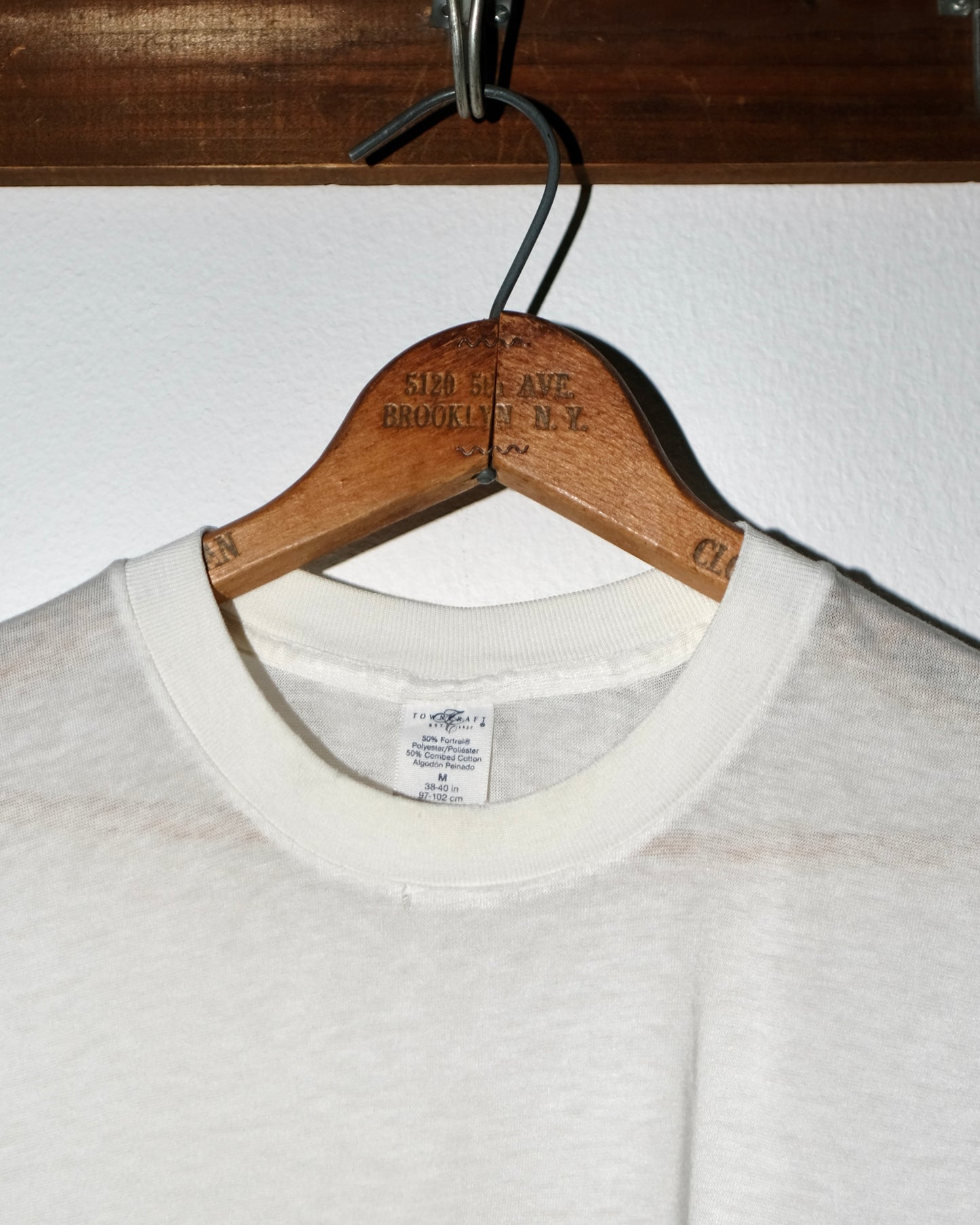 80s TOWNCRAFT BLANK TEE SINGLE STITCHED 50/50