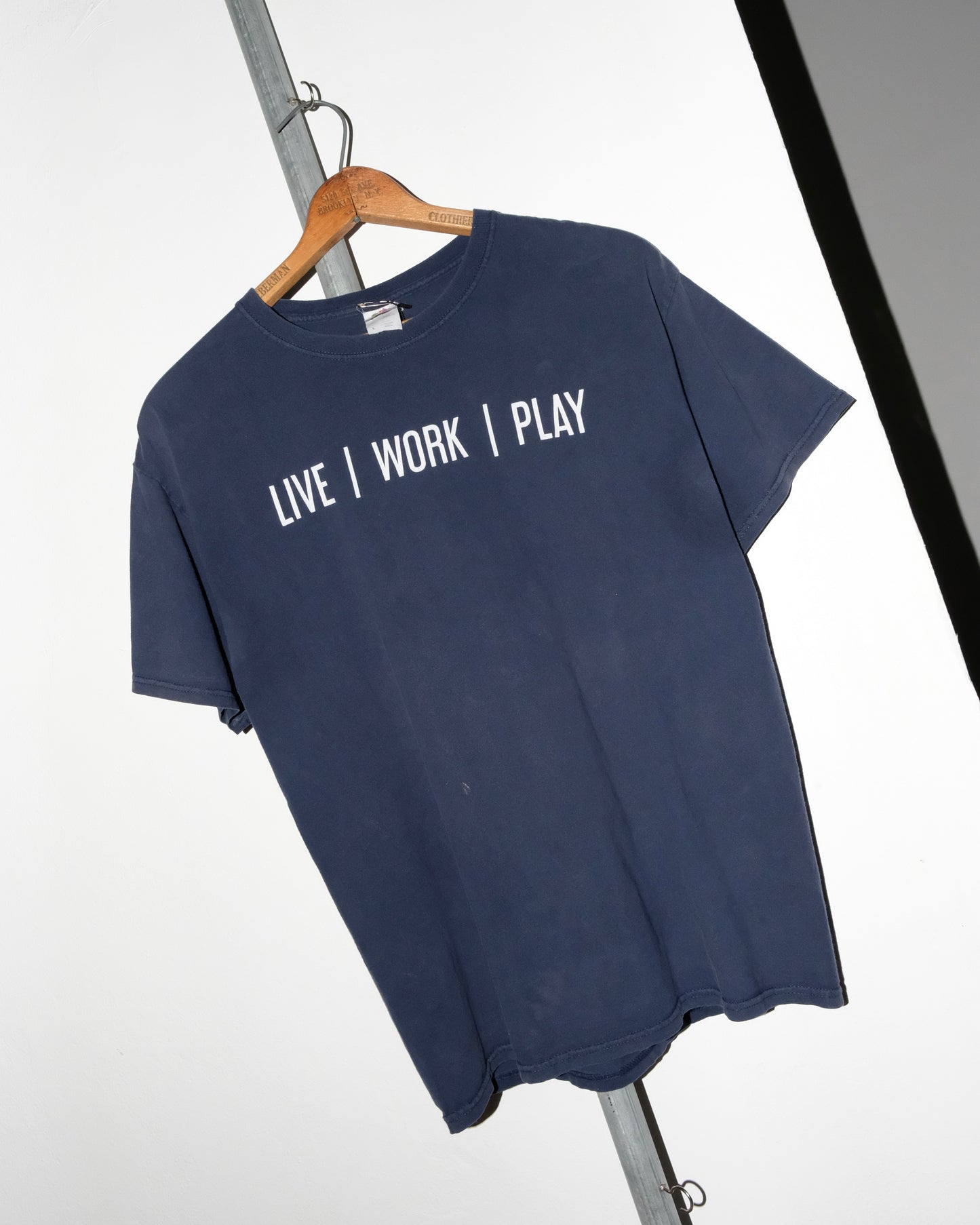00s "LIVE WORK PLAY" FONT TEE