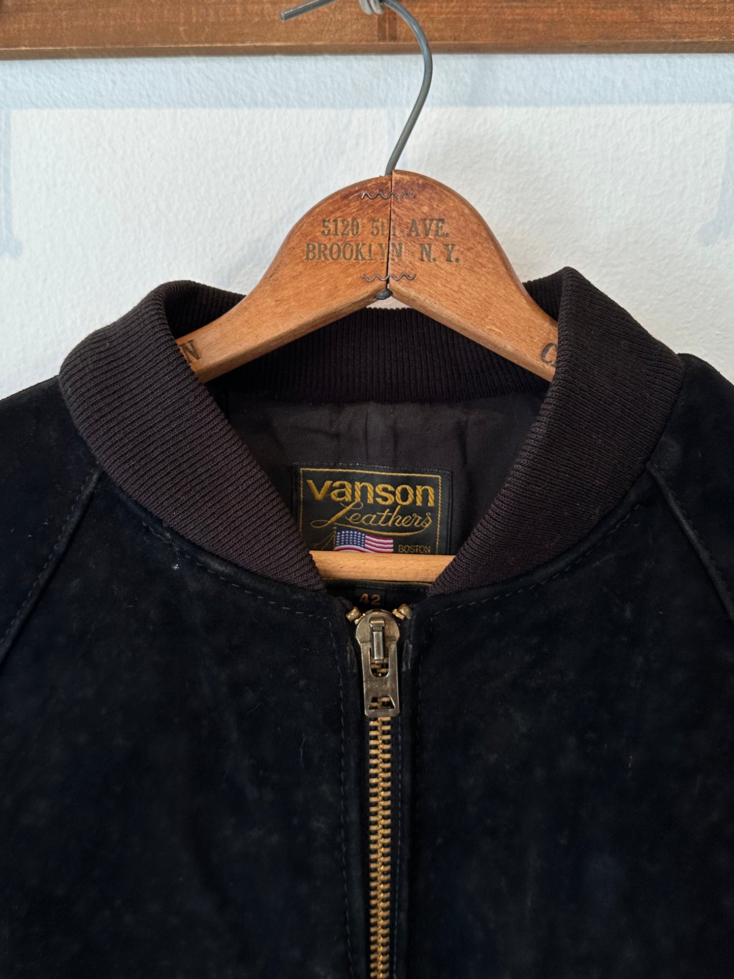 80s VANSON LEATHER SUEDE JACKET