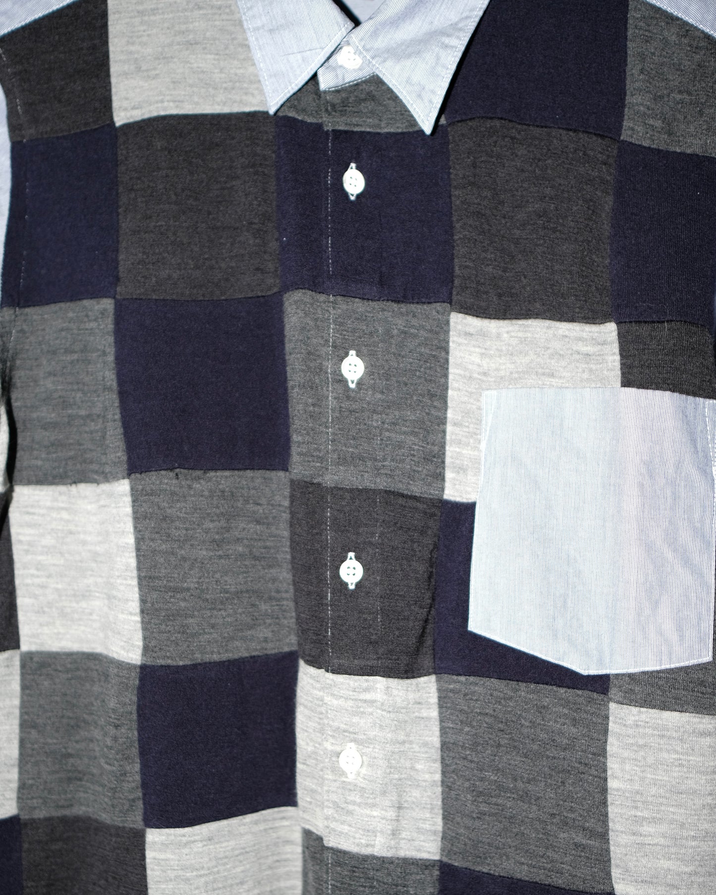 Comme des Garçons HOMME AD2009 FRONT PATCHWORK SHIRT