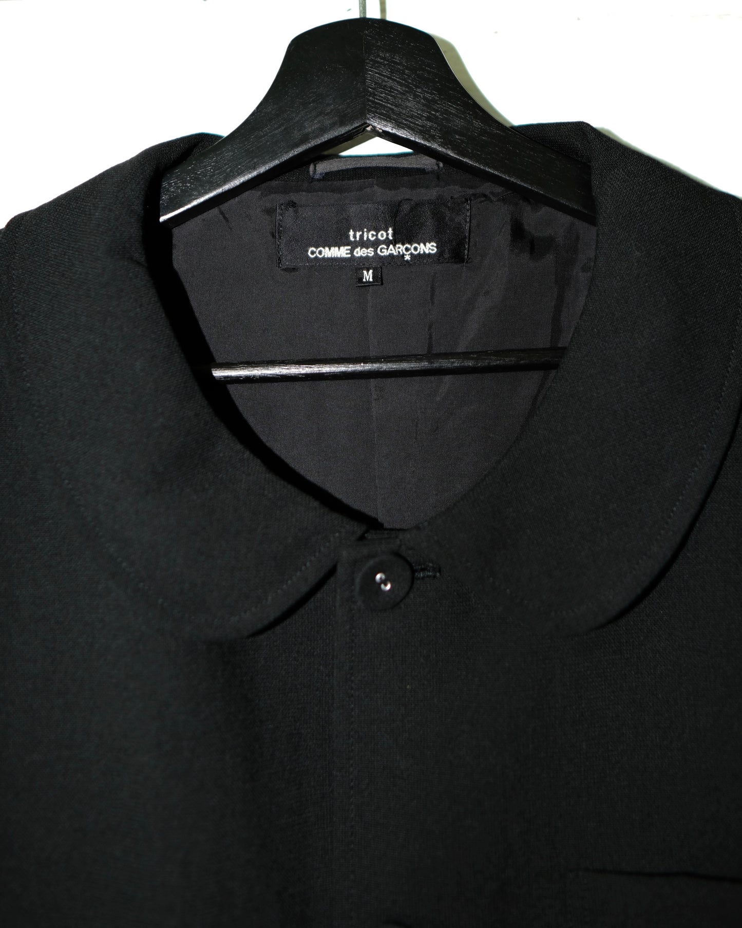 1990s tricot COMME des GARCONS ROUND COLLAR JACKET
