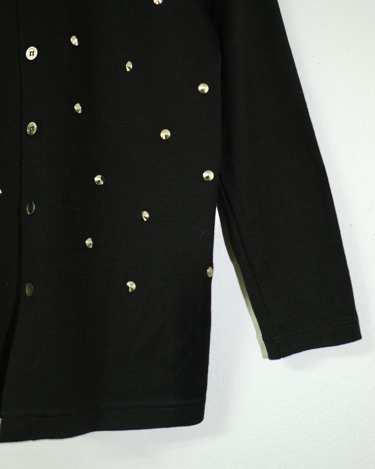 JUNYA WATANABE COMME des GARCONS STUDS WOOL KNIT CARDIGAN