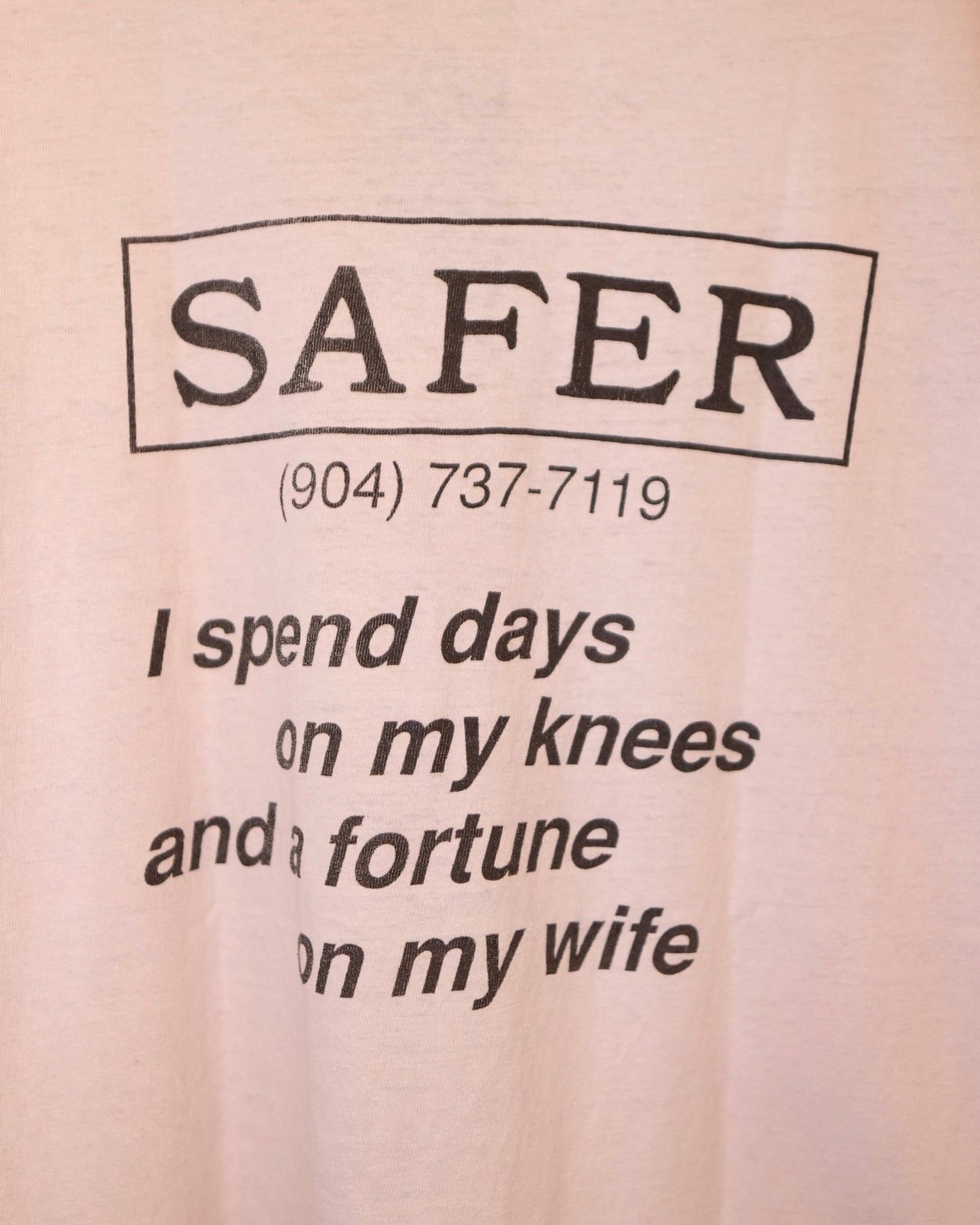 80s SAFER FONT TEE
