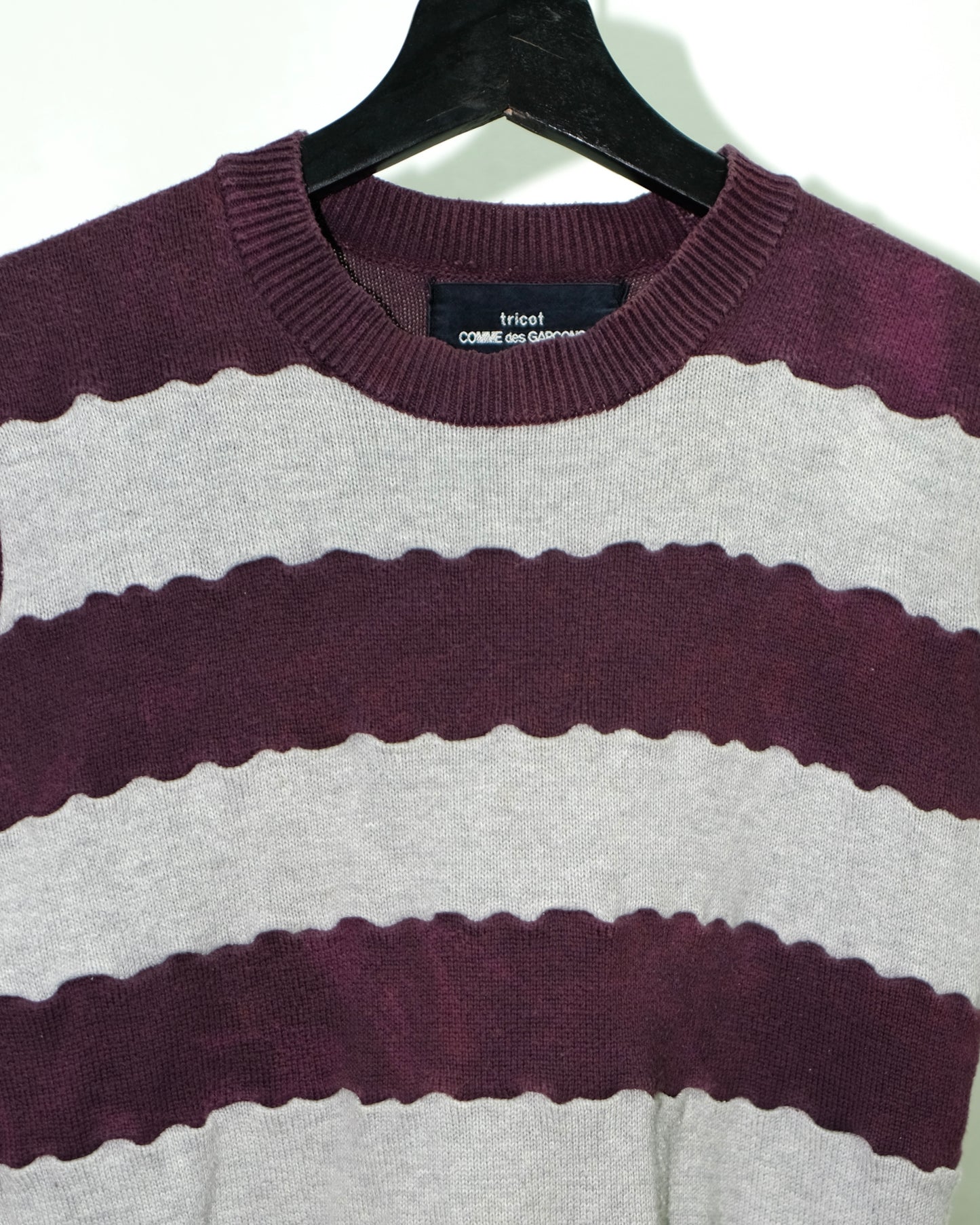 Comme des Garçons tricot AD1996 KNIT STRIPED PATCHES TEE