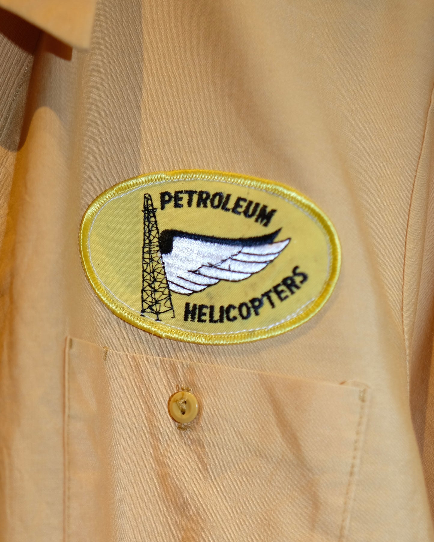 70s WORK SHIRT MUSTARD SHORT SLEEVE