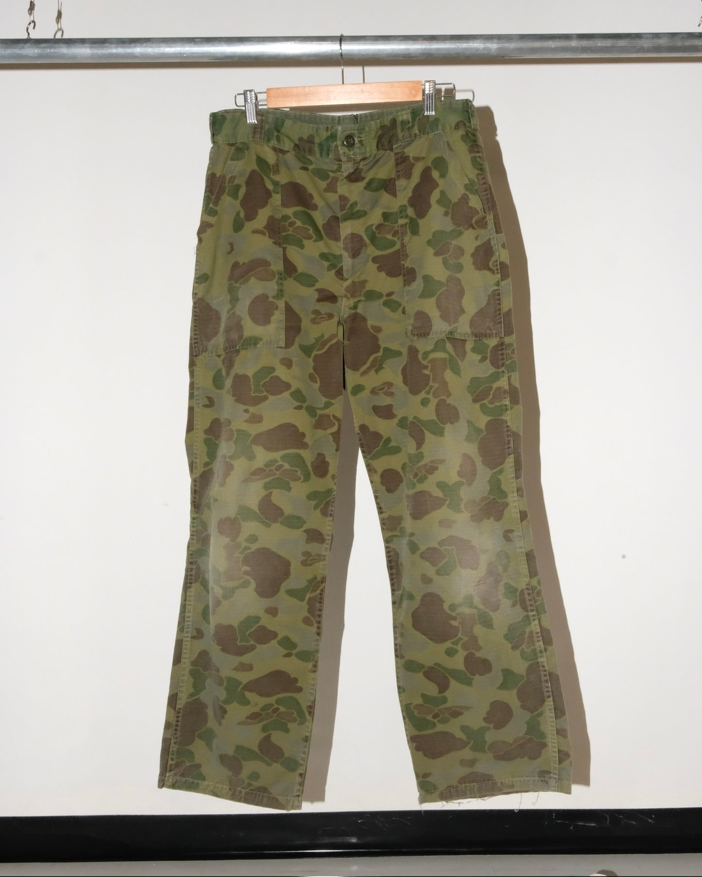 70s HUNTING DUCK CAMO RIP-STOP OG-107 PATTERN PANTS