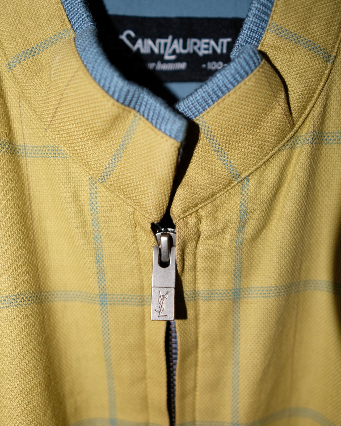 YVES SAINT LAURENT POUR HOMME REVERSIBLE PLAID JACKET