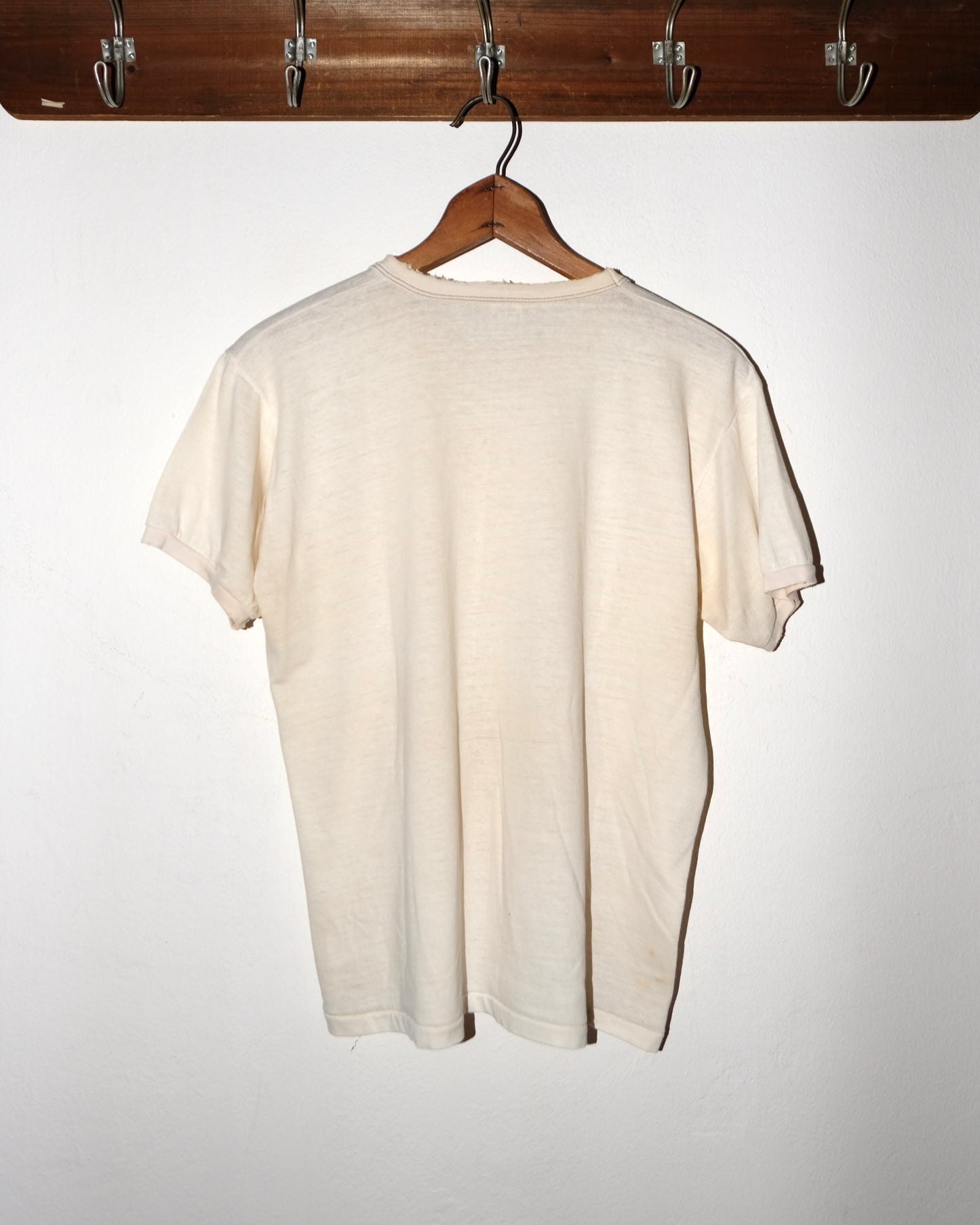 70s RUSSELL IVORY BLANK TEE