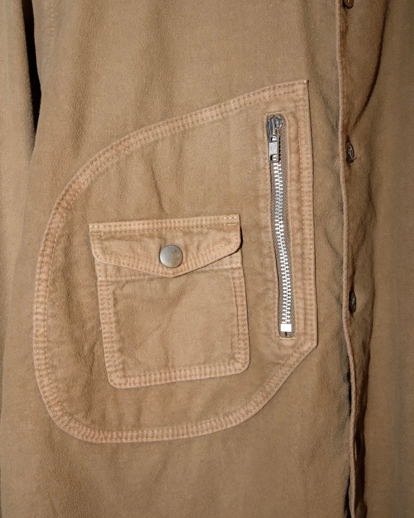 Comme des Garçons HOMME DECONSTRUCT ZIPPER MULTI-POCKET UTILITY SHIRT