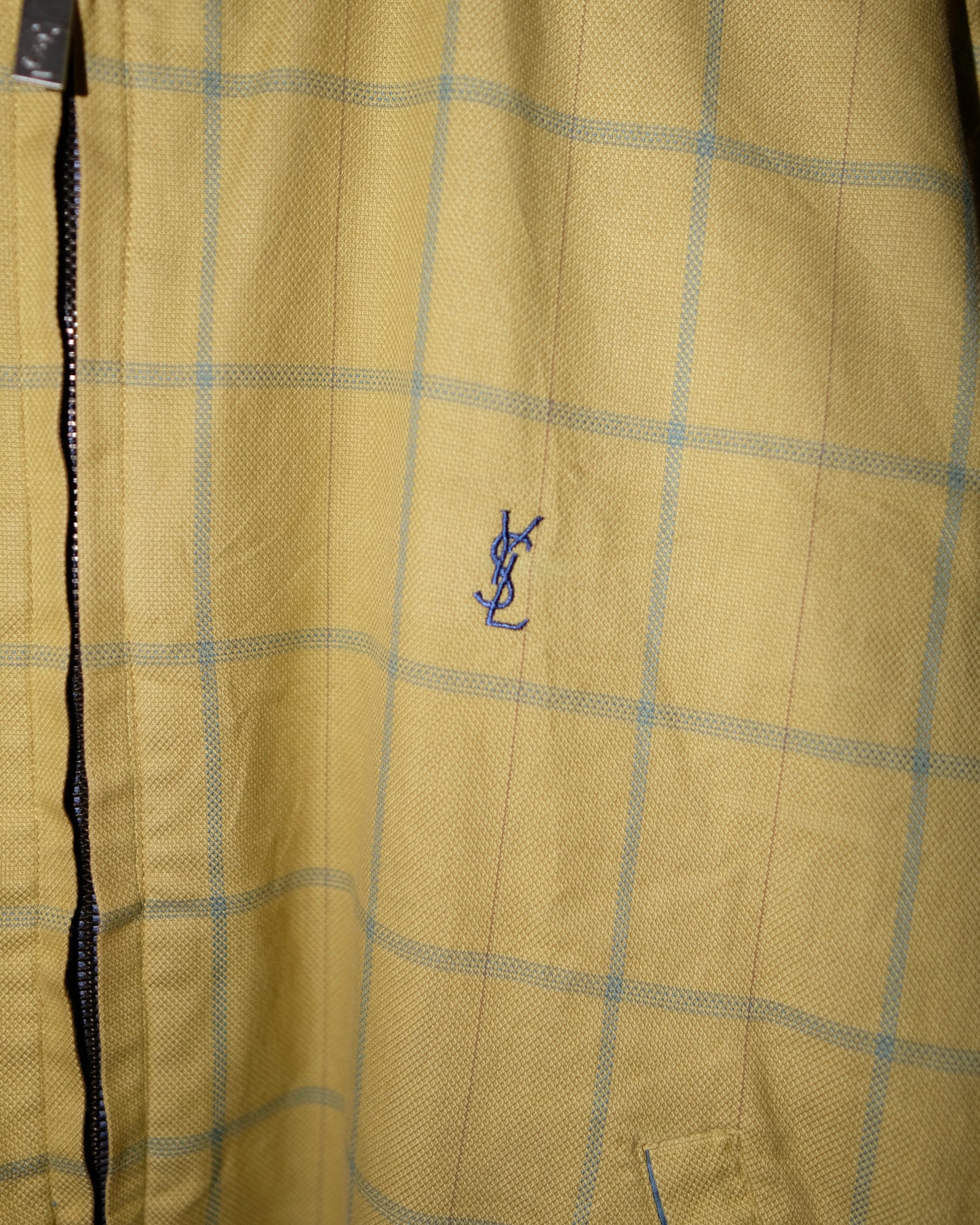 YVES SAINT LAURENT POUR HOMME REVERSIBLE PLAID JACKET