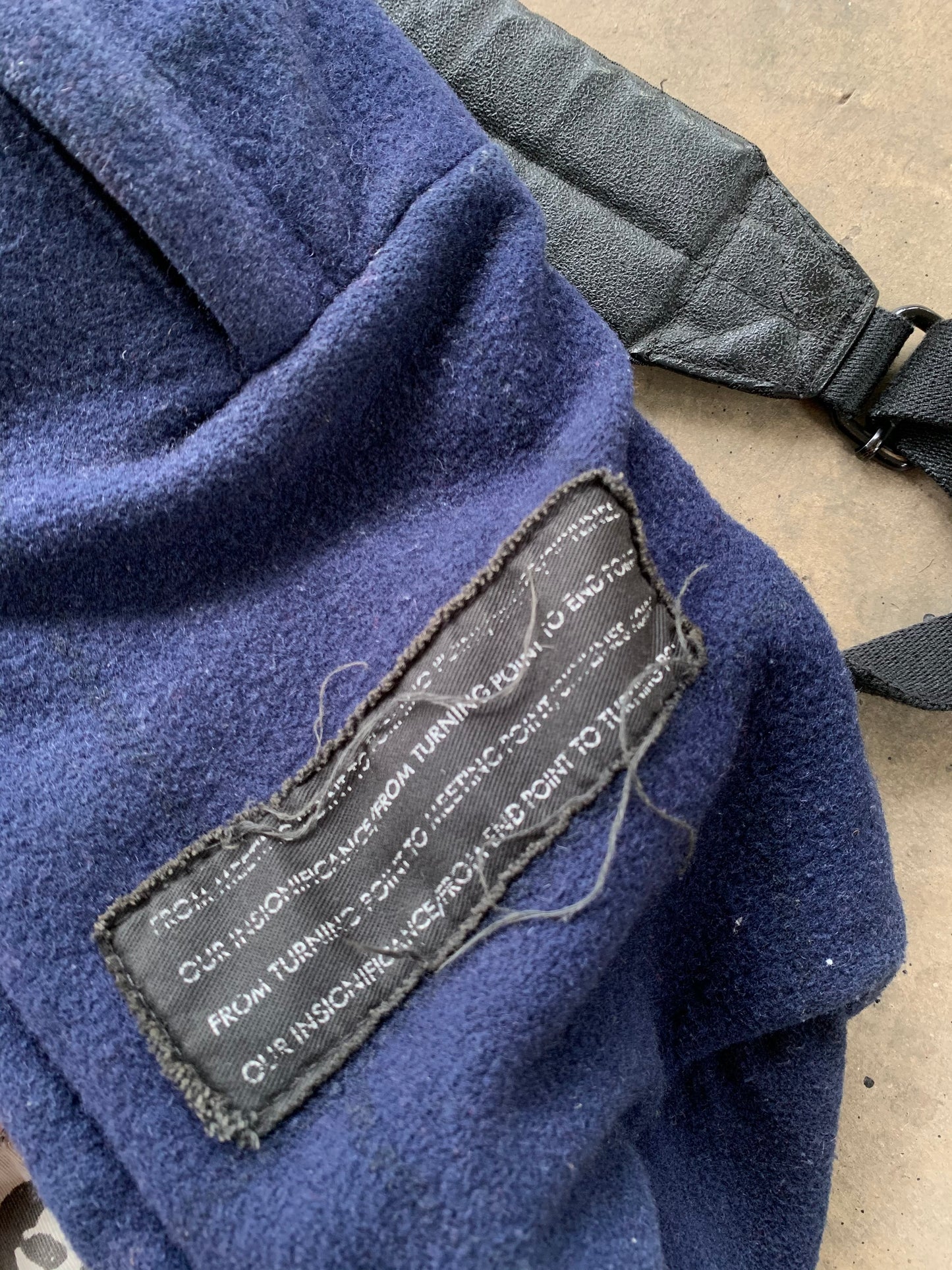 RAF SIMONS AW2008 EASTPAK WOOL PATCHS BAG PACK