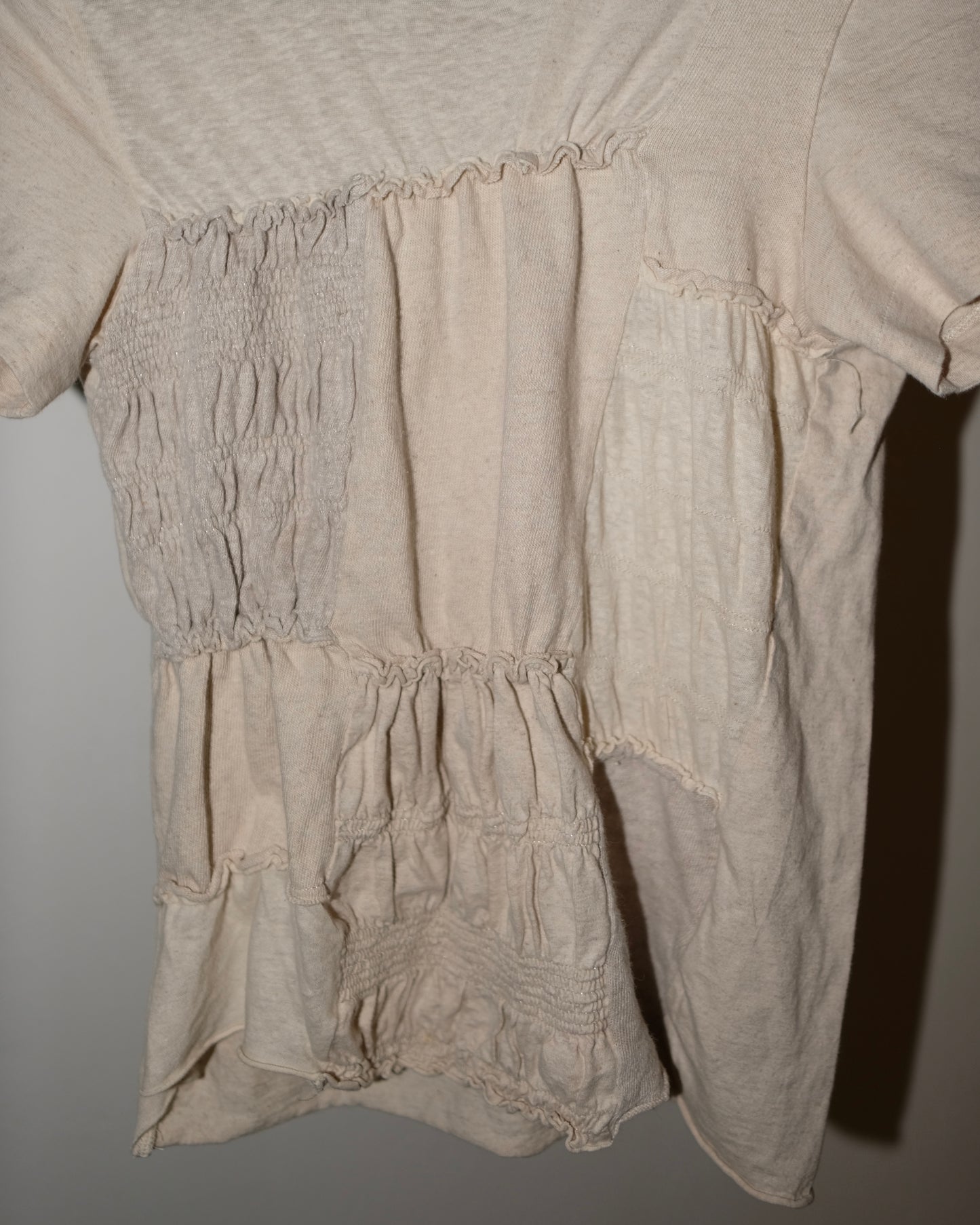 Comme des Garçons tricot AD2007 SHIRRING & PATCHES TEE