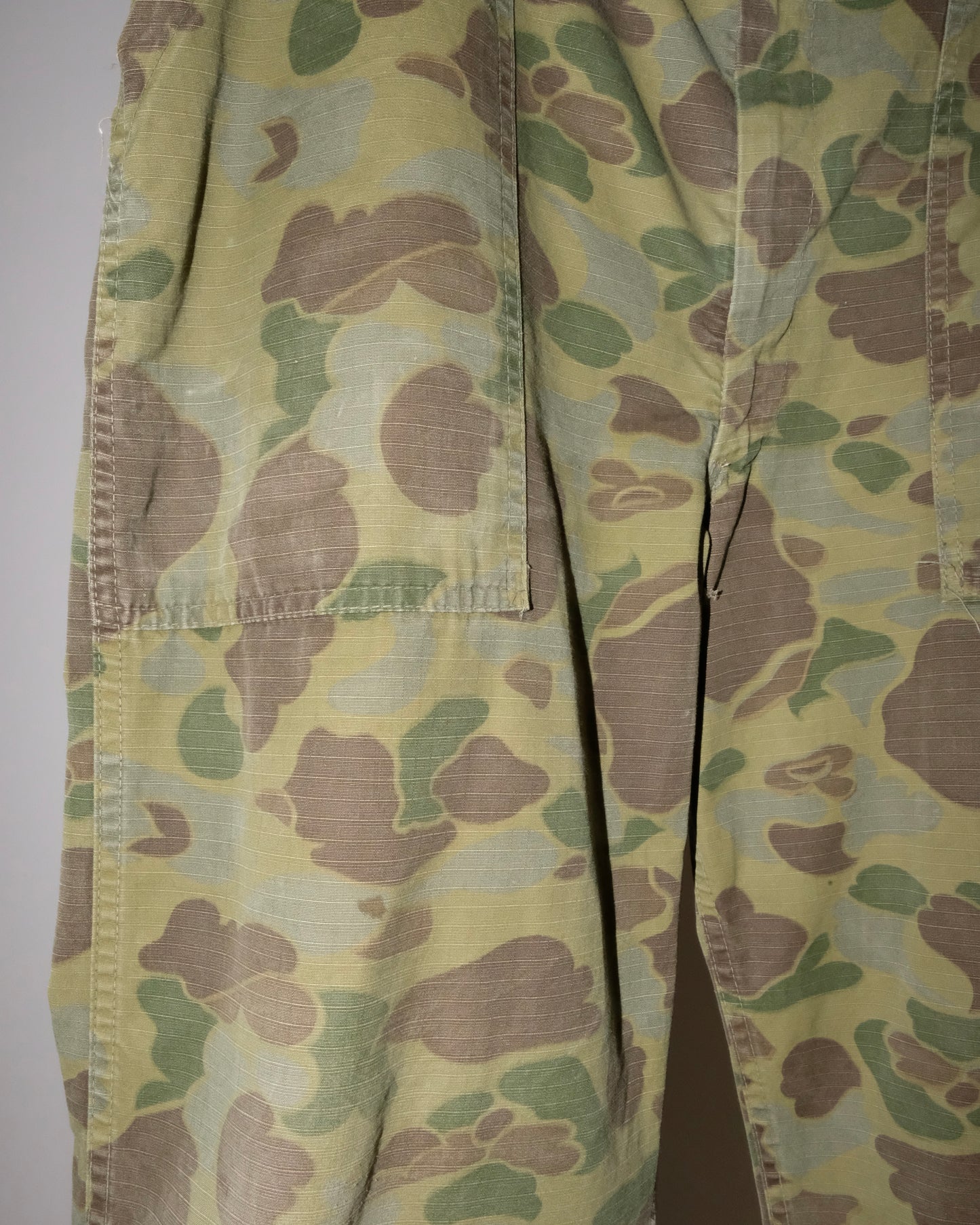 70s HUNTING DUCK CAMO RIP-STOP OG-107 PATTERN PANTS