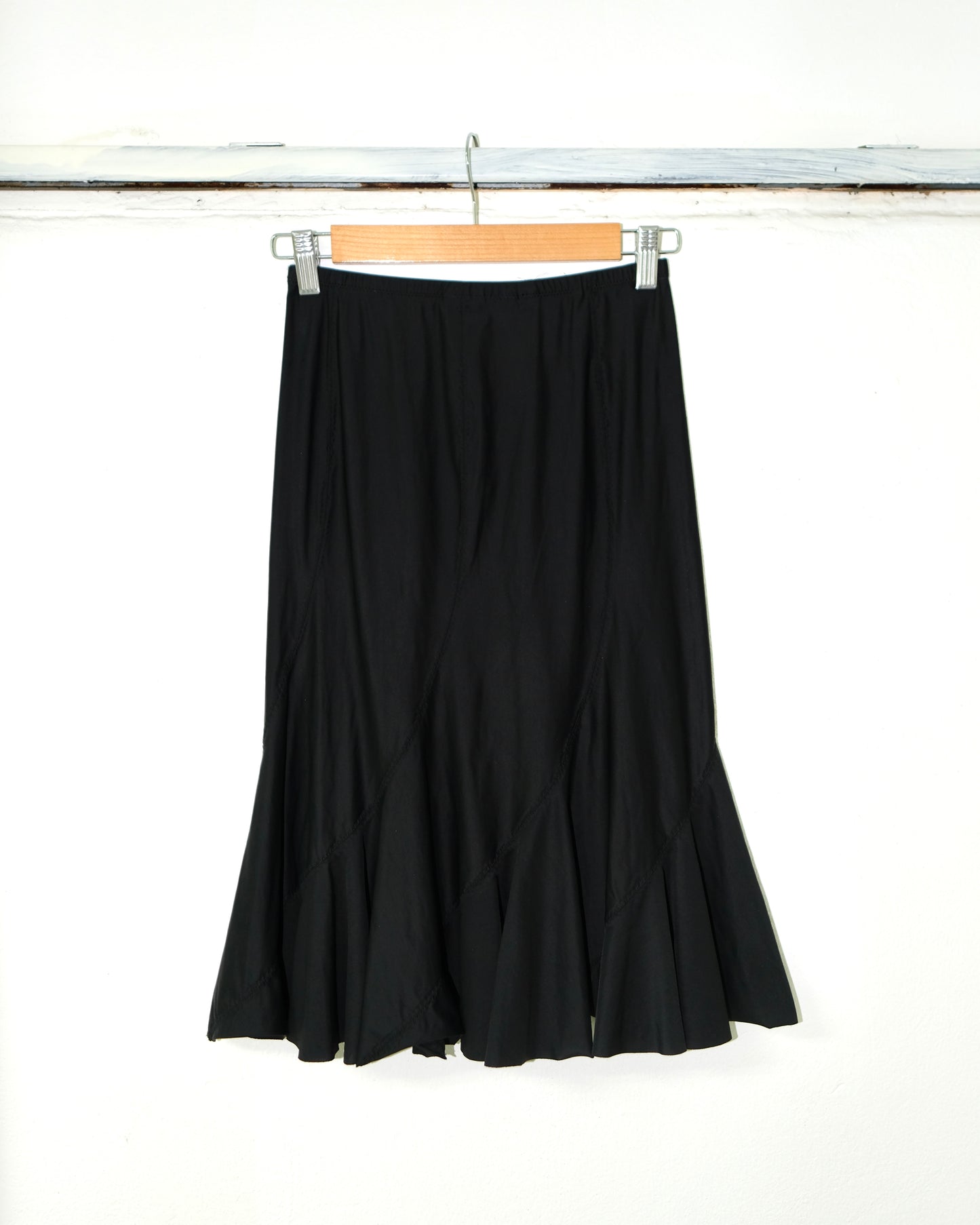 JUNYA WATANABE COMME des GARCONS NYLON STRETCH RUFFLE SKIRT