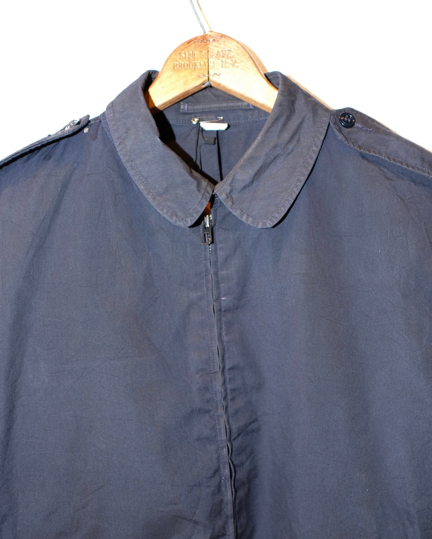 80s NAVY DECK ZIP-UP JACKET