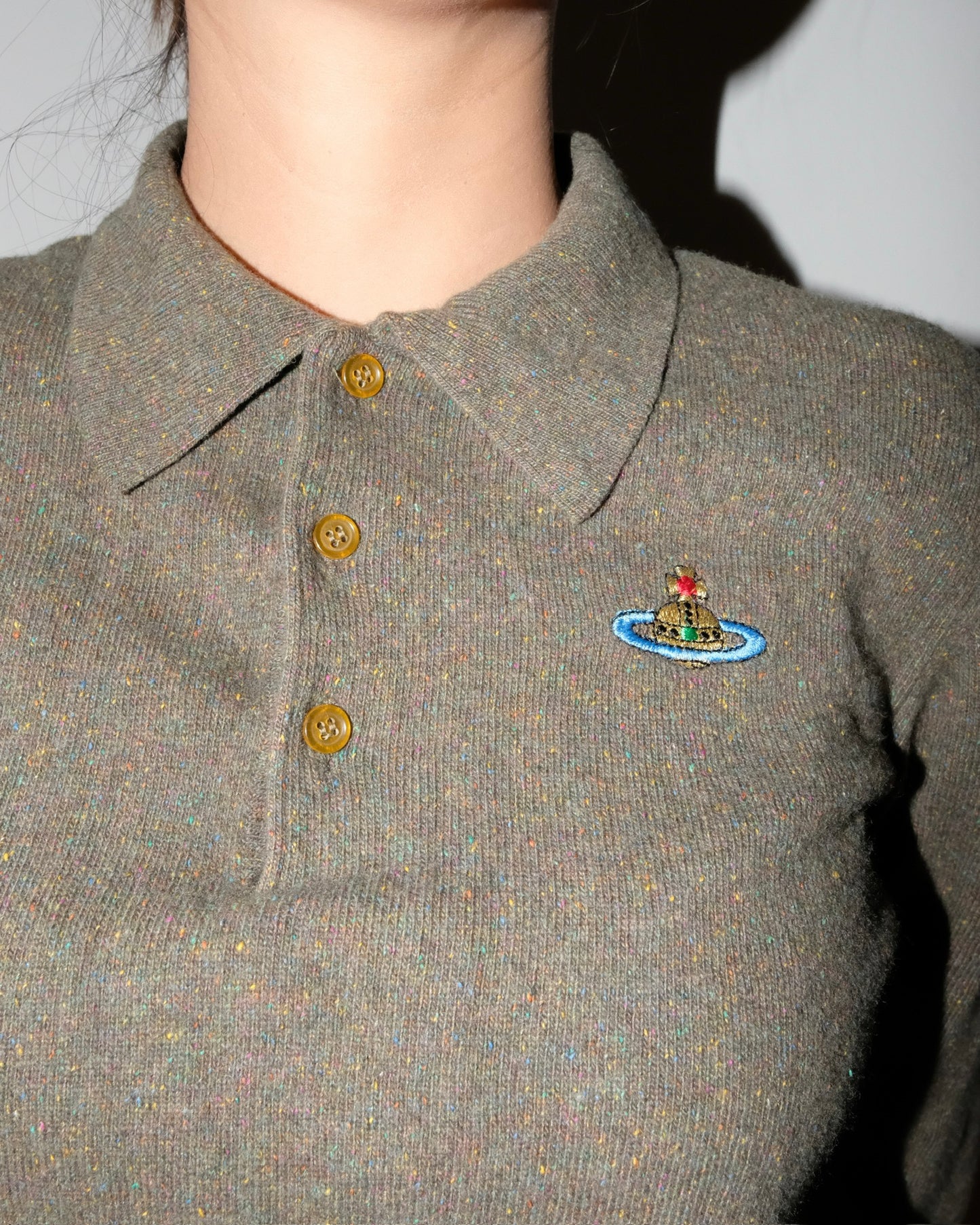 VIVIENNE WESTWOOD RED LABLE KNIT BUTTON JUMPER