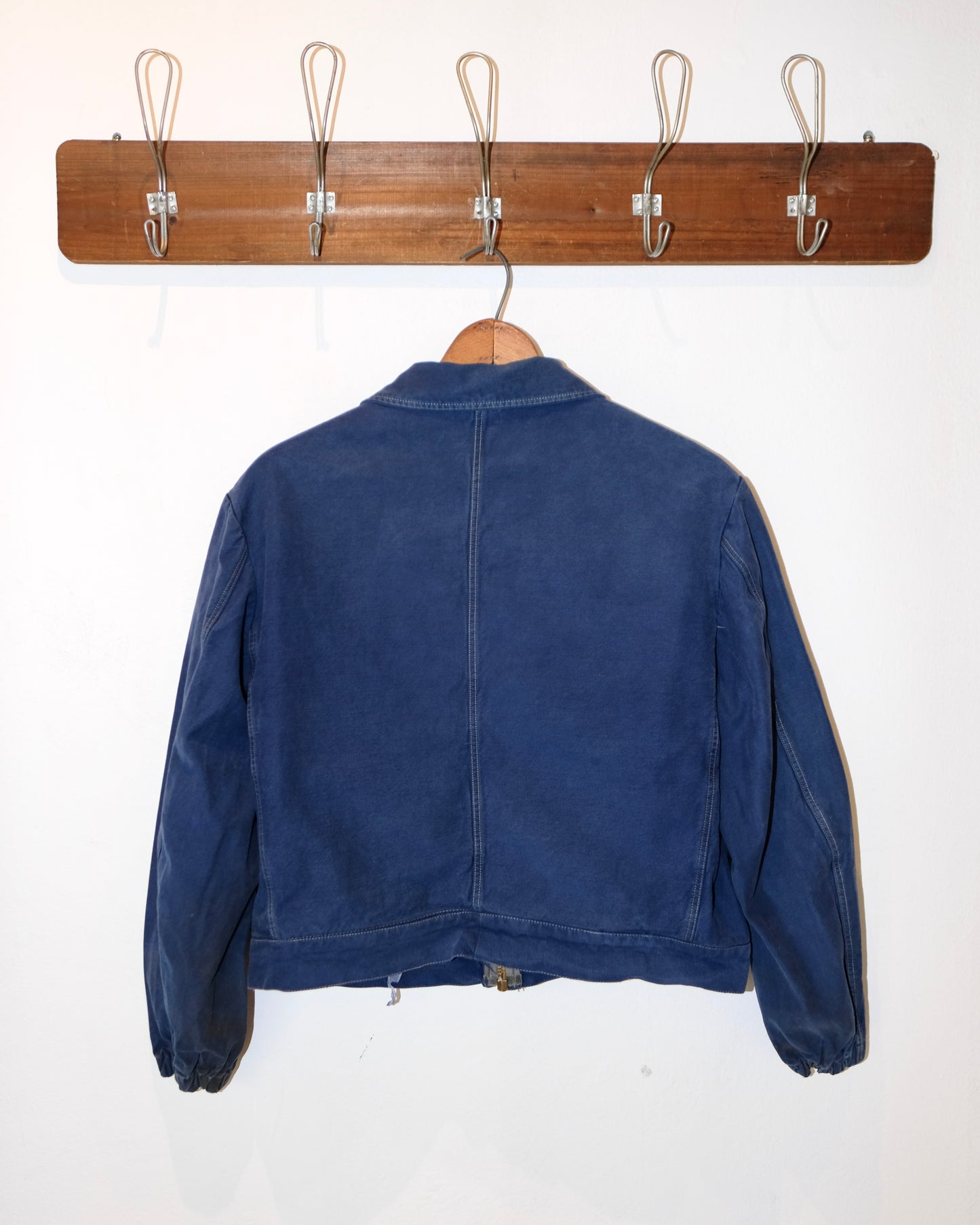 60s FRENCH WORK TWO POCKET ZIP-UP JACKET