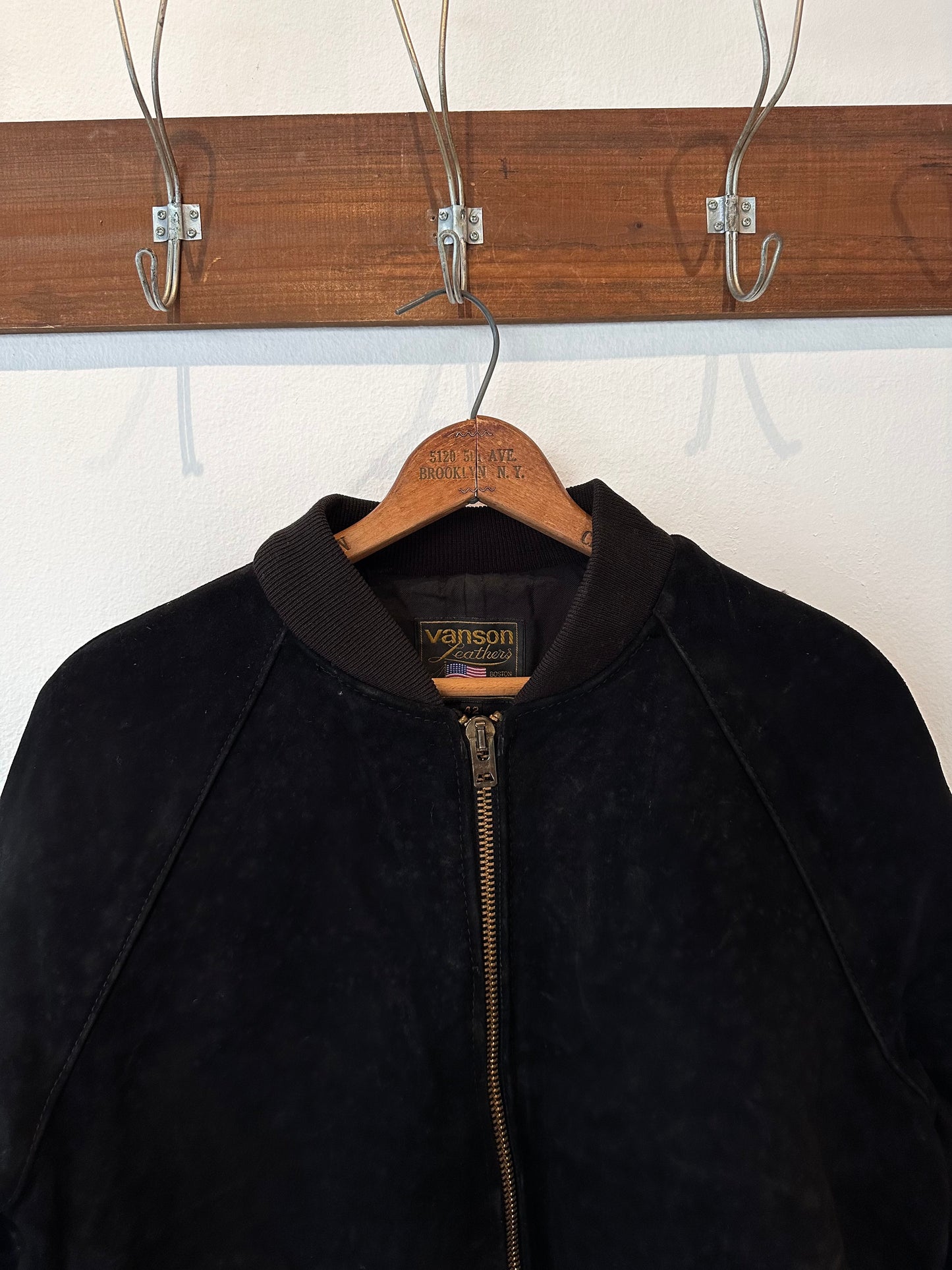 80s VANSON LEATHER SUEDE JACKET