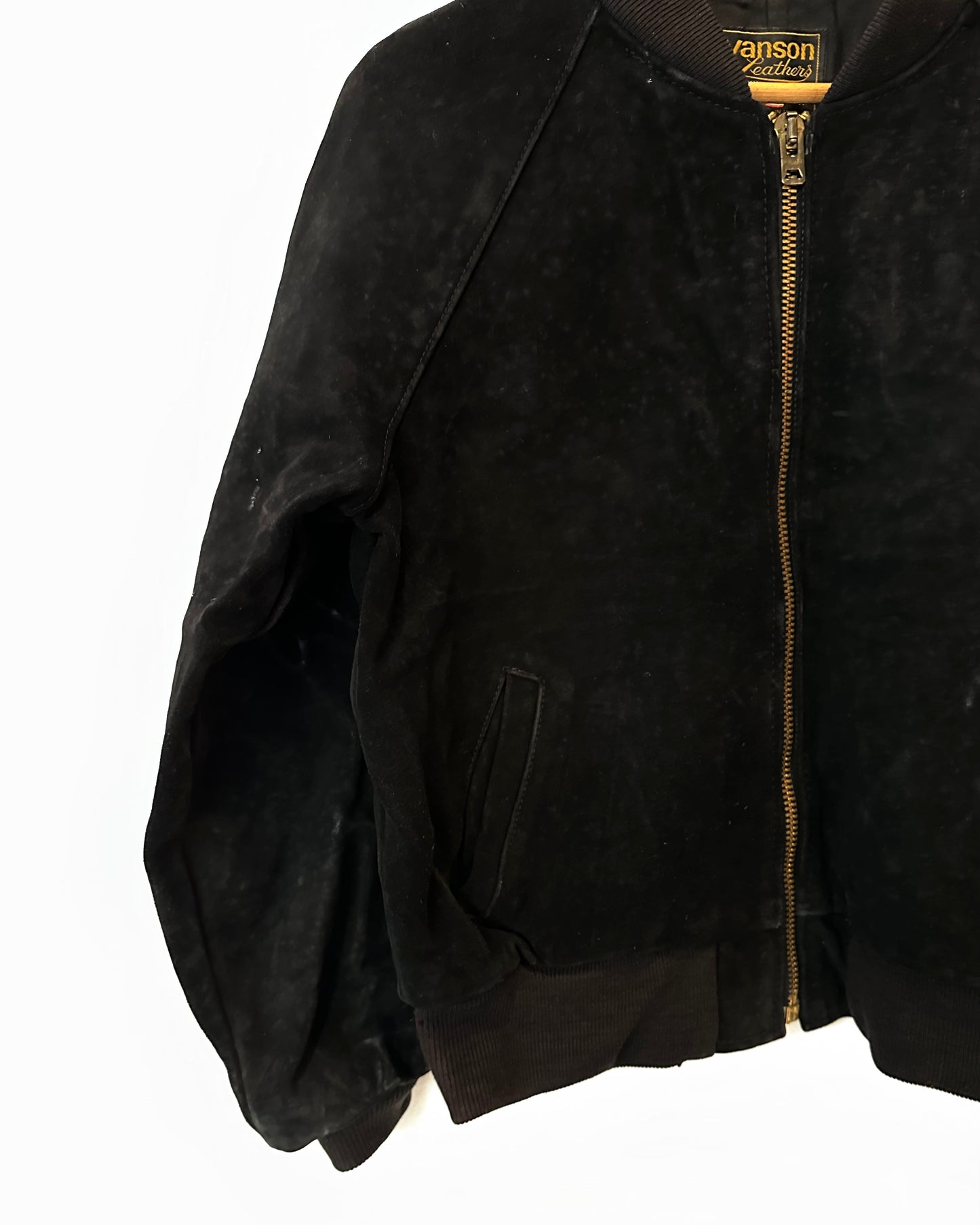 80s VANSON LEATHER SUEDE JACKET