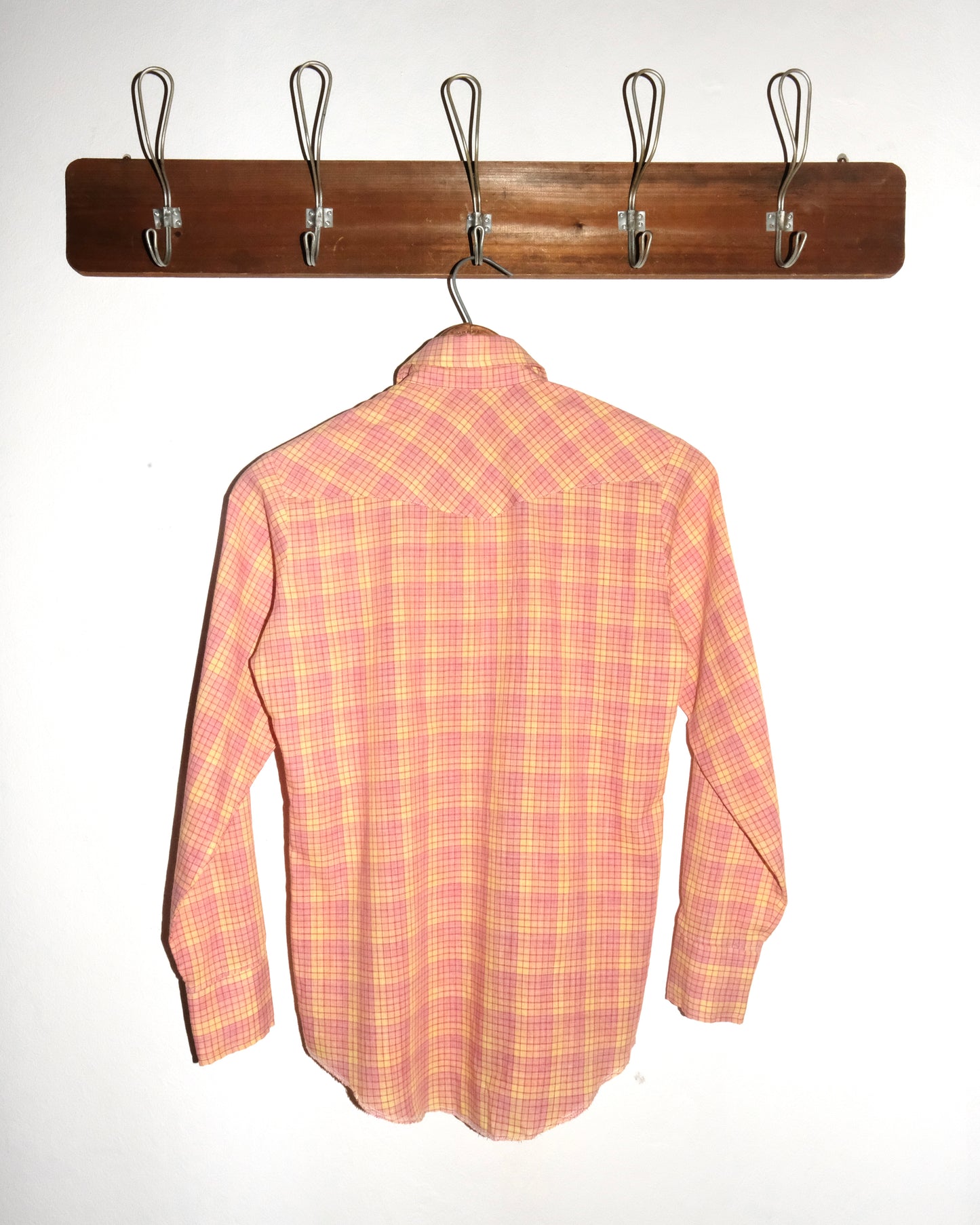 70s WRANGLER WESTERN PINK PEARL SNAP SHIRT