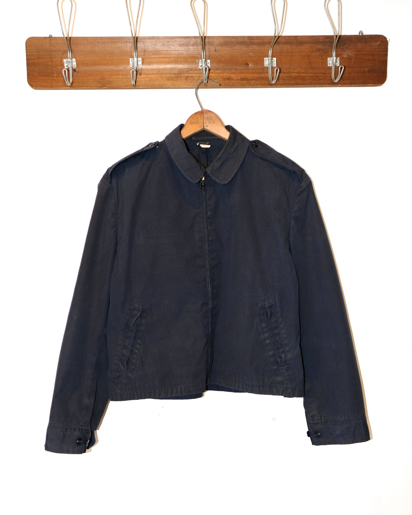 80s NAVY DECK ZIP-UP JACKET
