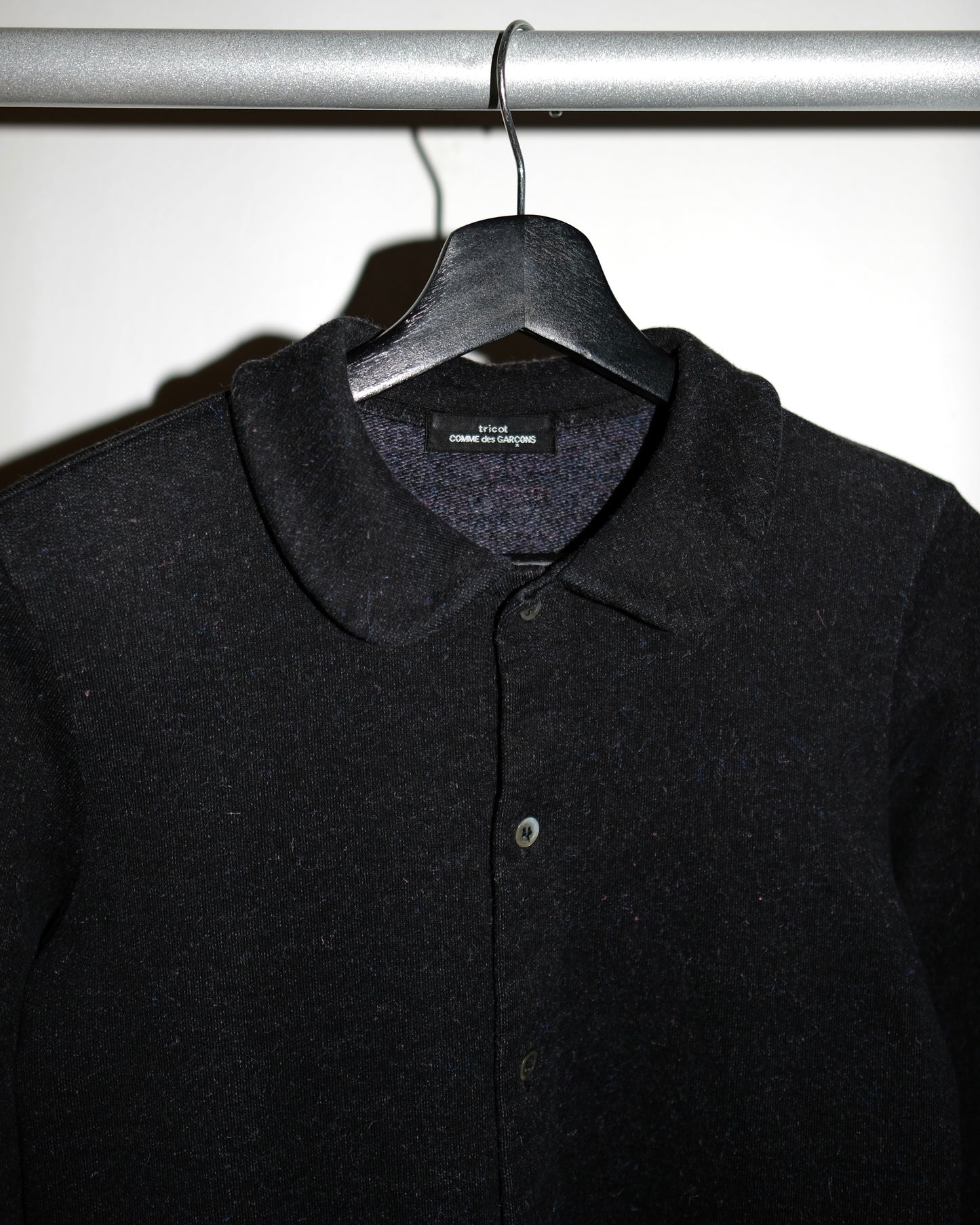 tricot COMME des GARCONS ROUND COLLAR WOOL CARDIGAN