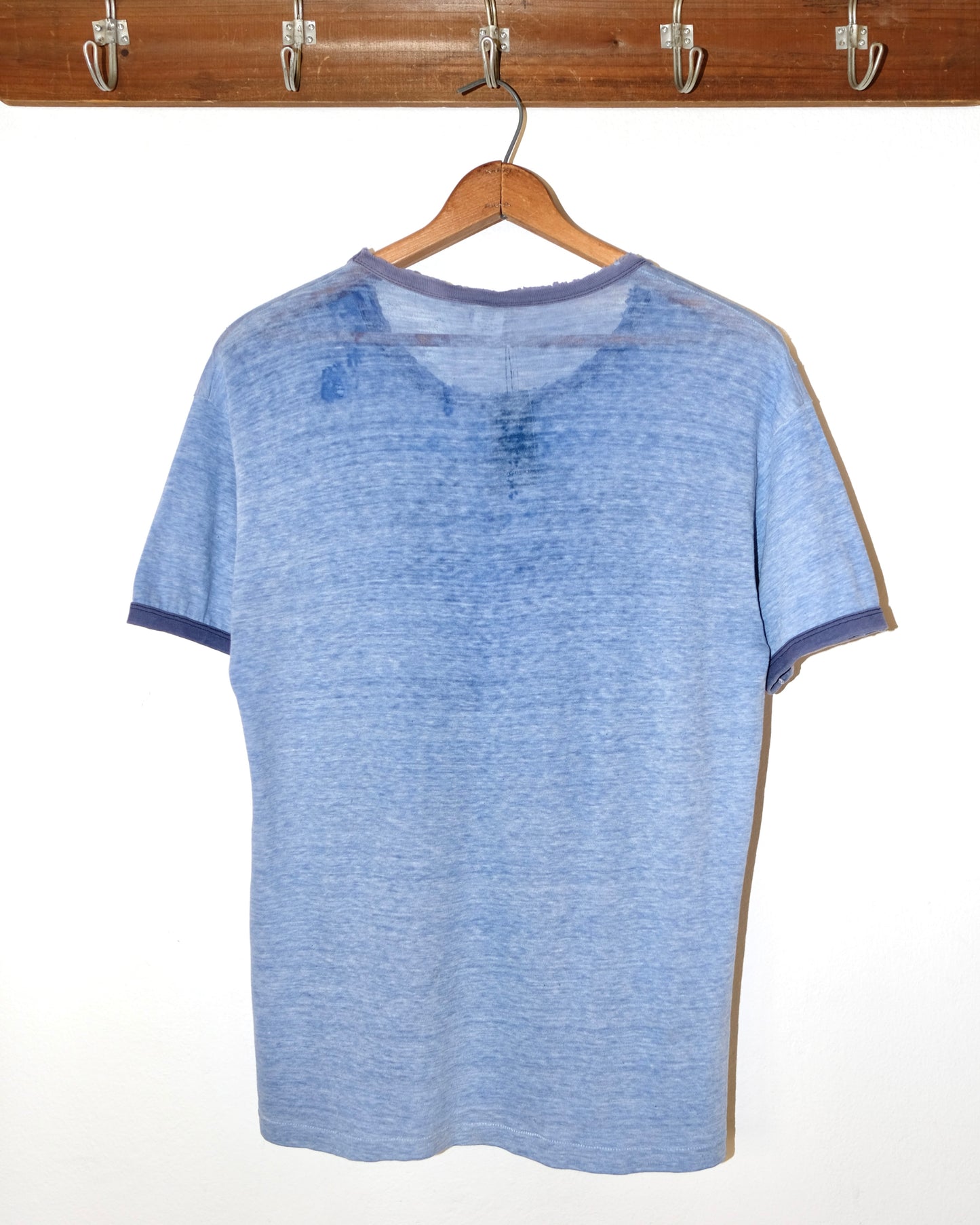 70s HANES RUN! HEALTH THYSELF RINGER TEE