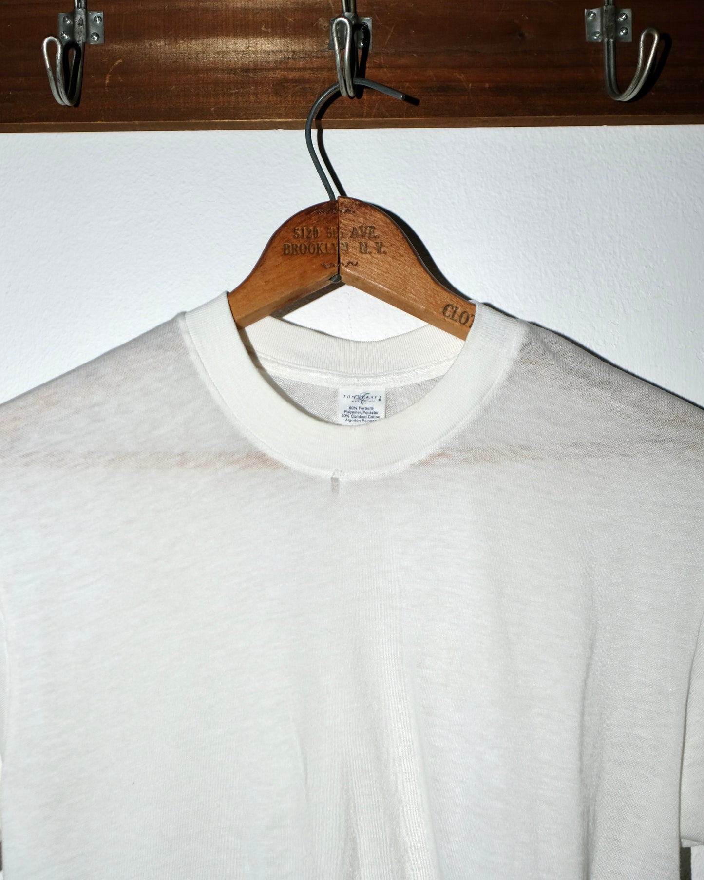80s TOWNCRAFT BLANK TEE SINGLE STITCHED 50/50