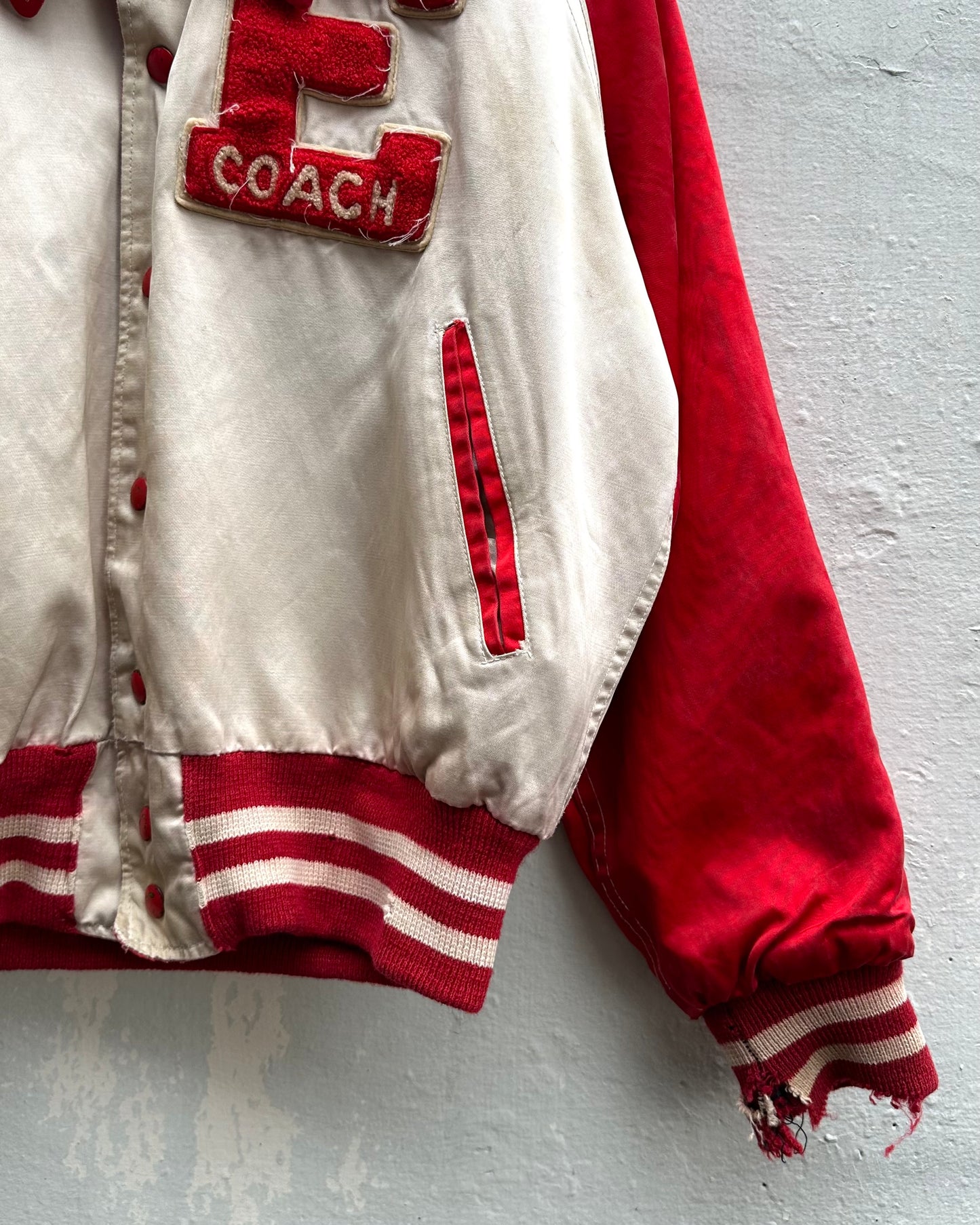 50s REVERSIBLE SATIN VARSITY JACKET