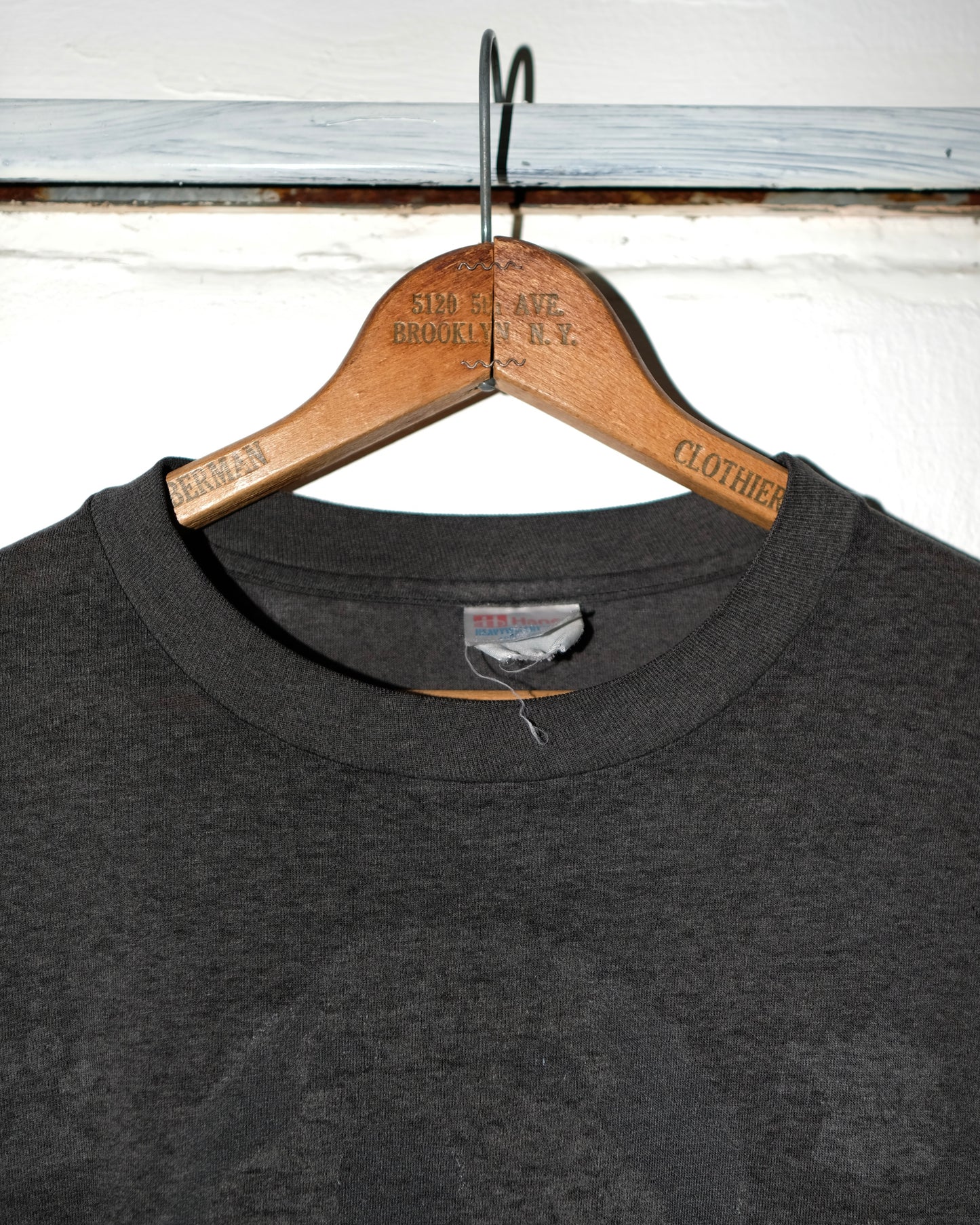 90s HANES HEAVYWEIGHT 50/50 DARK GREY TEE