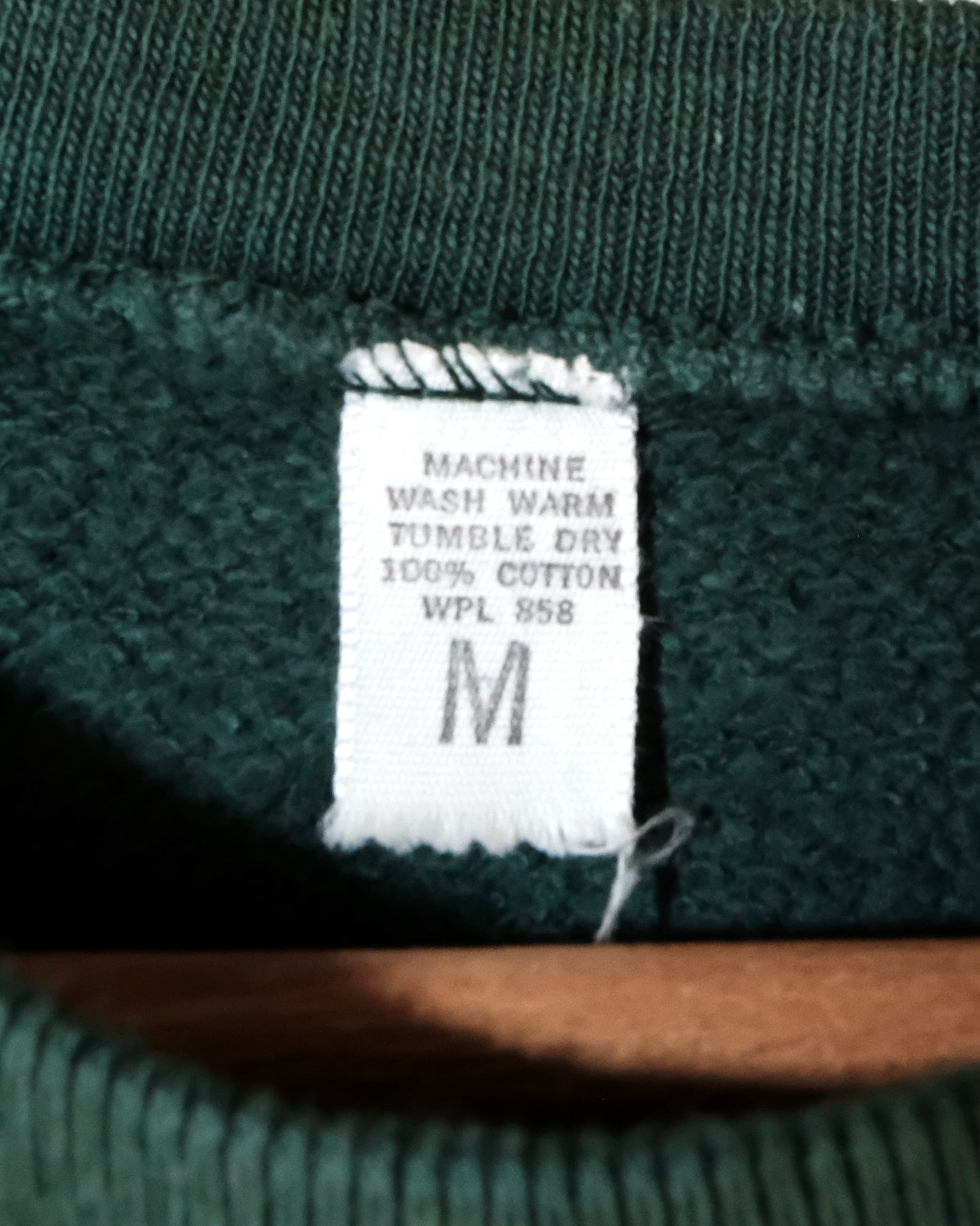70s GREEN SHORT SLEEVE SWEATSHIRT