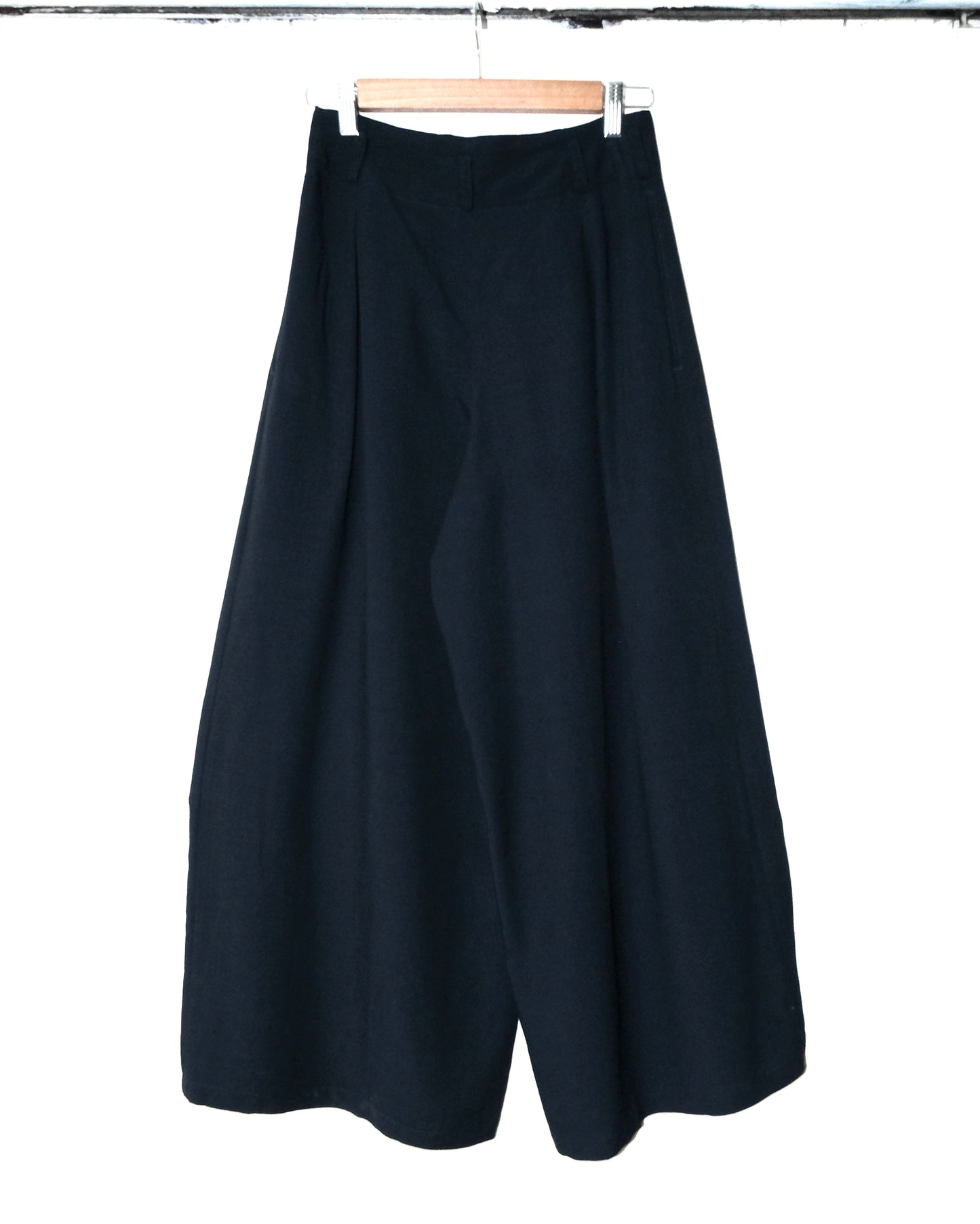 Y'S YOHJI YAMAMOTO NAVY WIDE LEG BALLOON PANTS