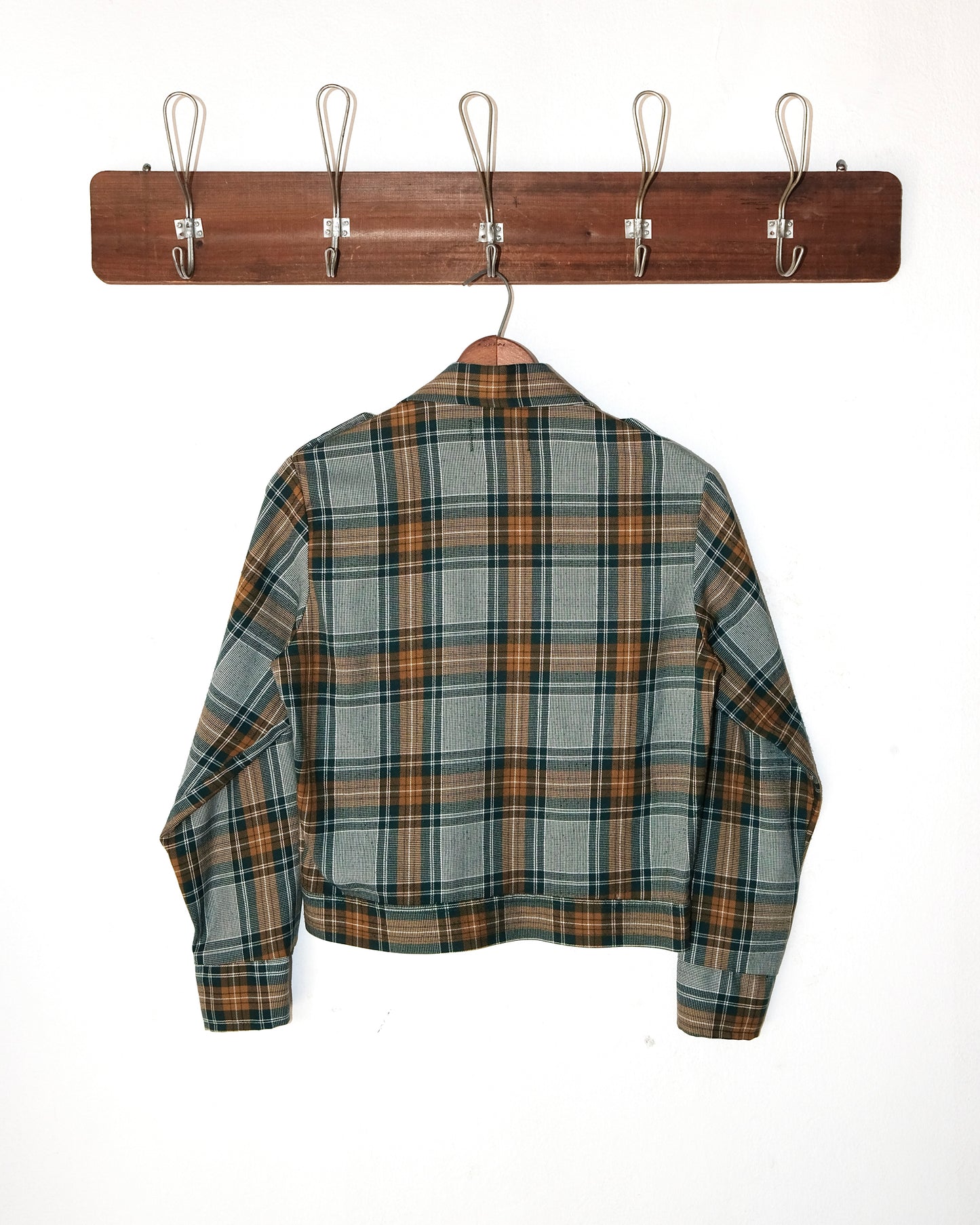 80s FARAH HEAVY FLANNEL BUTTON JACKET