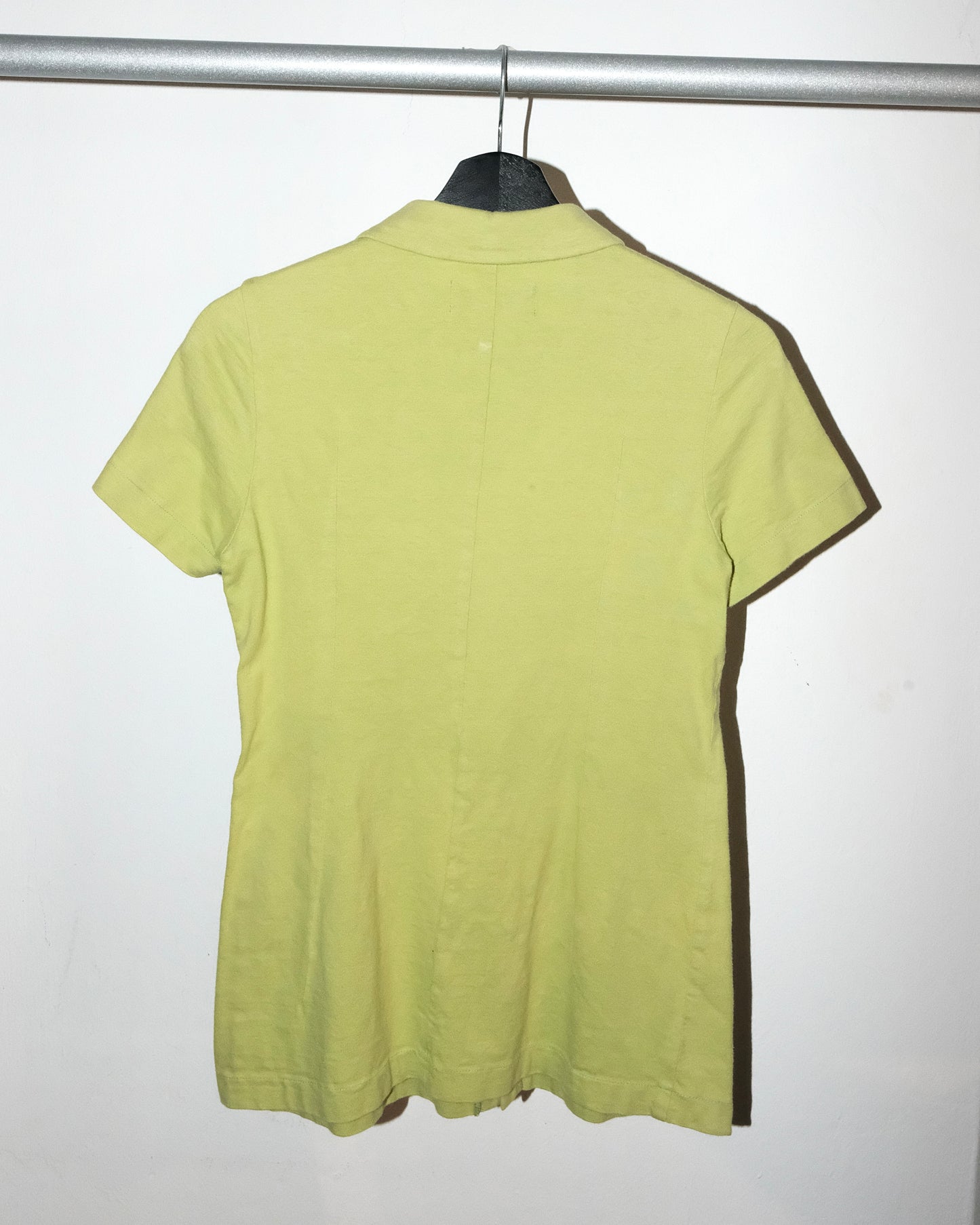 COMME des GARCONS tricot LIME ROUND COLLAR COTTON CARDIGAN