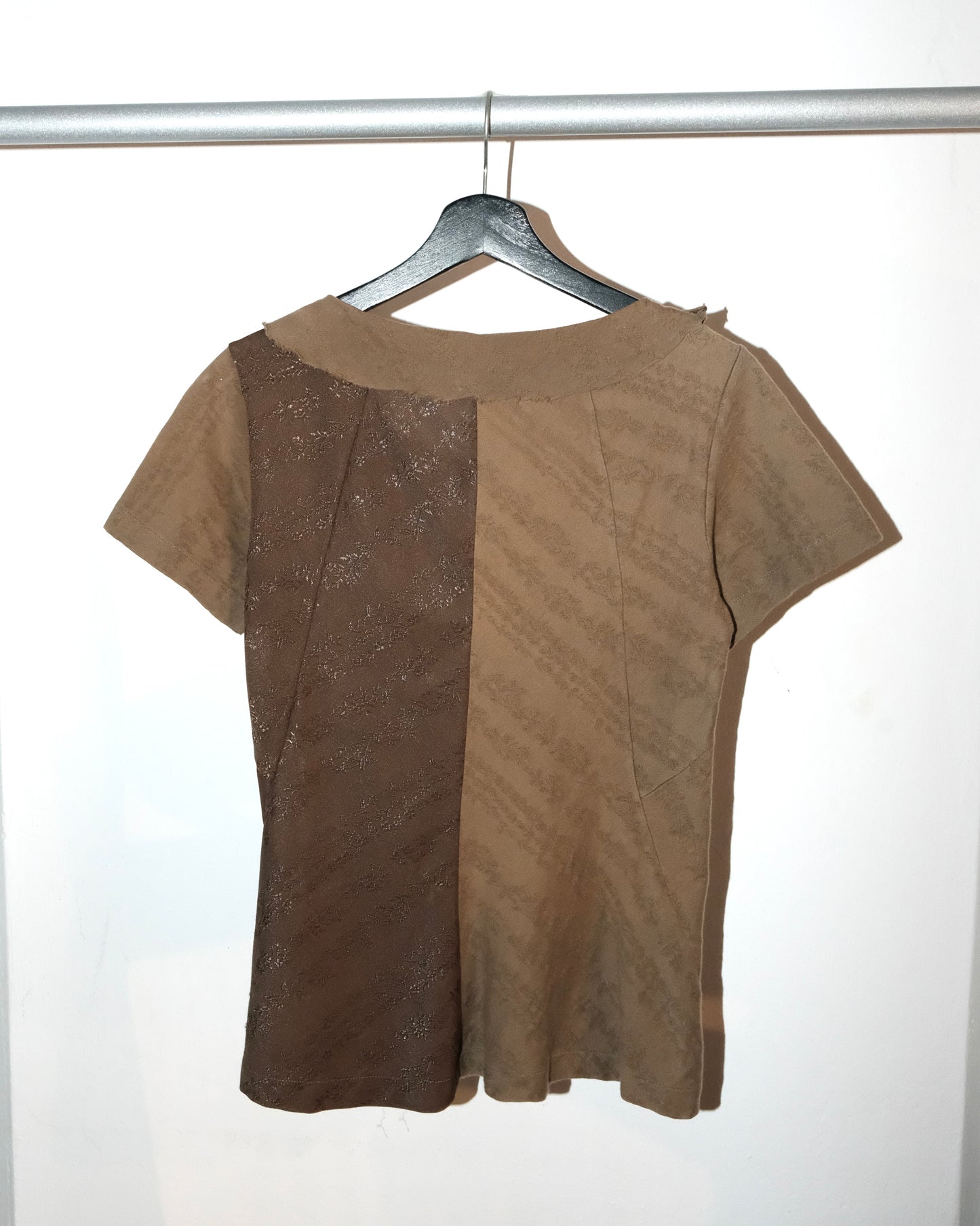 JUNYA WATANABE AD2000 TWO-TONE RUFFLE TOP