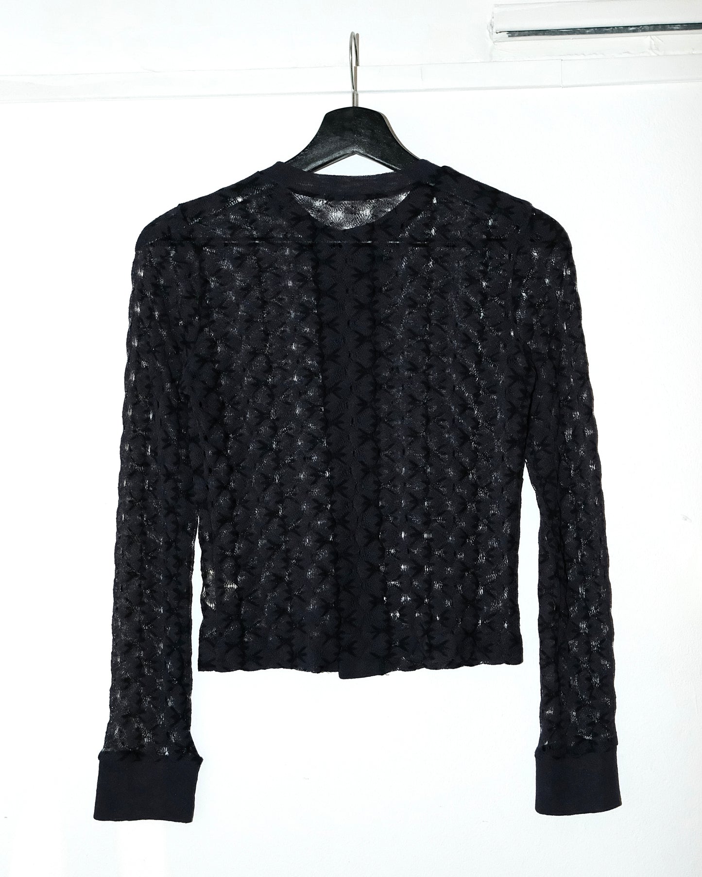 ZUCCA BY ISSEY MIYAKE LACE PATTERNED CARDIGAN