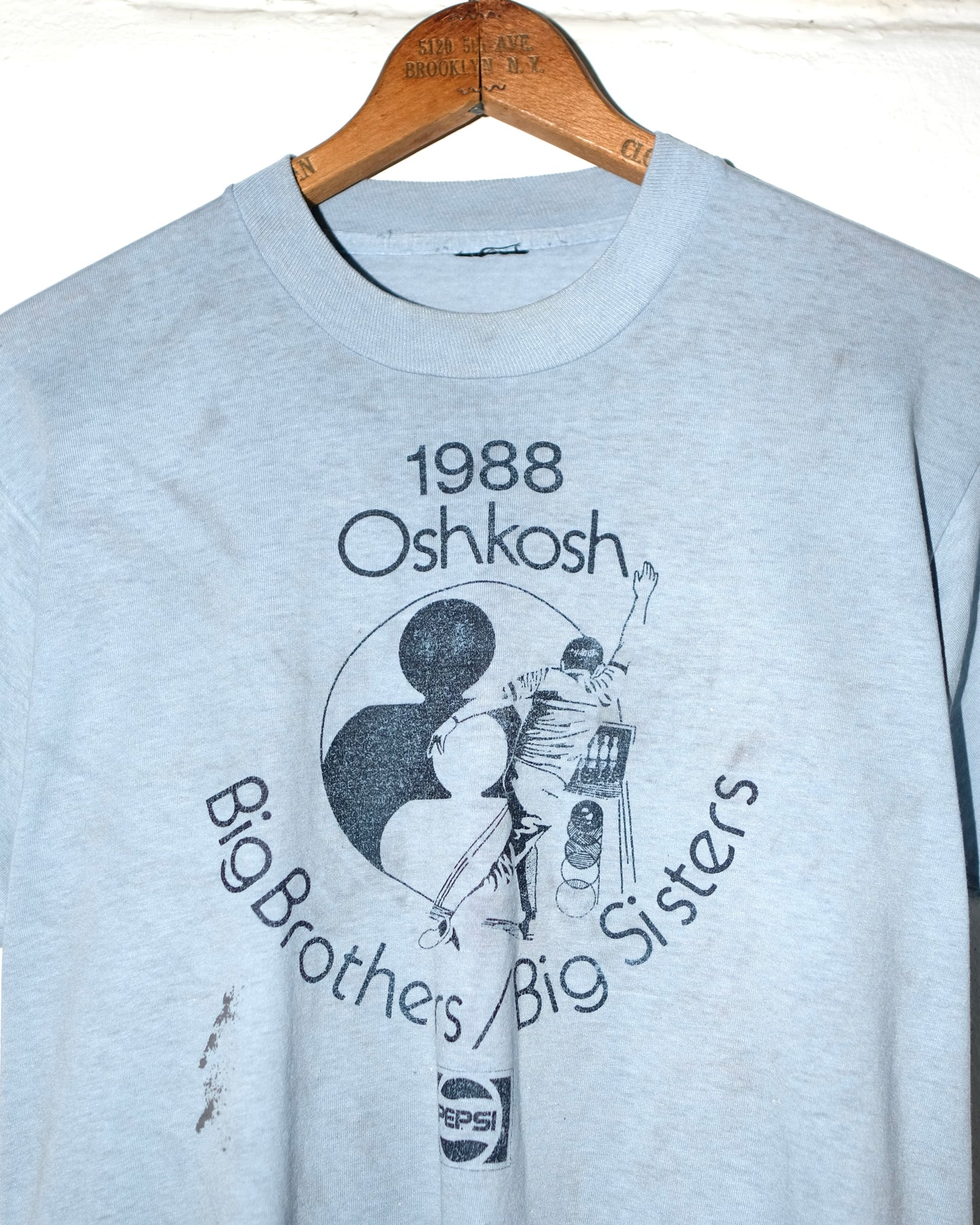 80s OSHKOSH FADED BLUE TEE