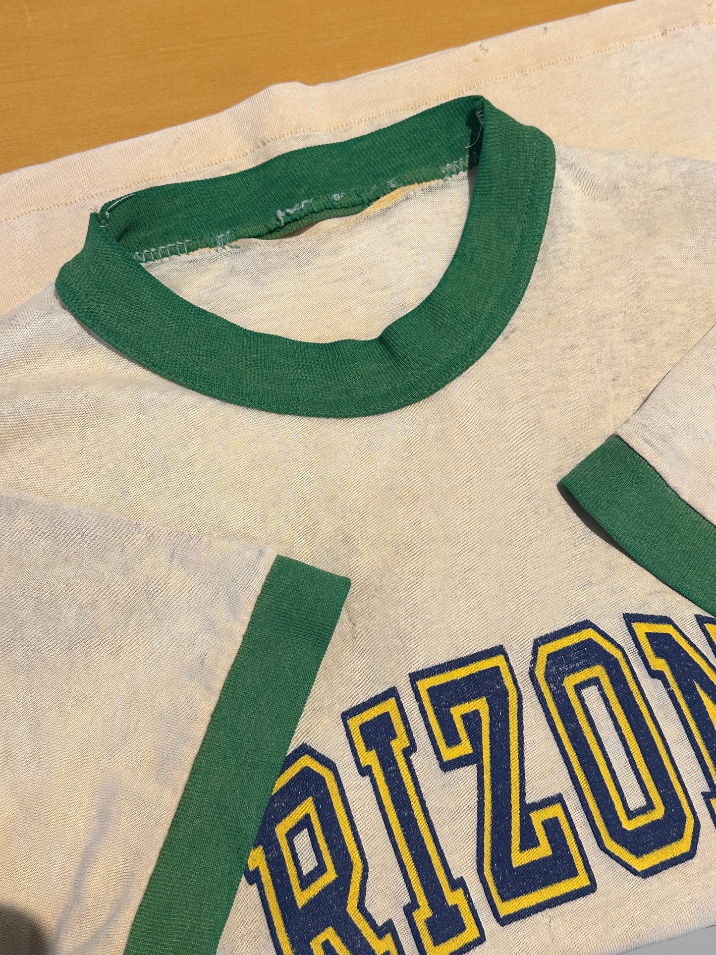 80s ARIZONA STATE DISTRESSED 50/50 TEE