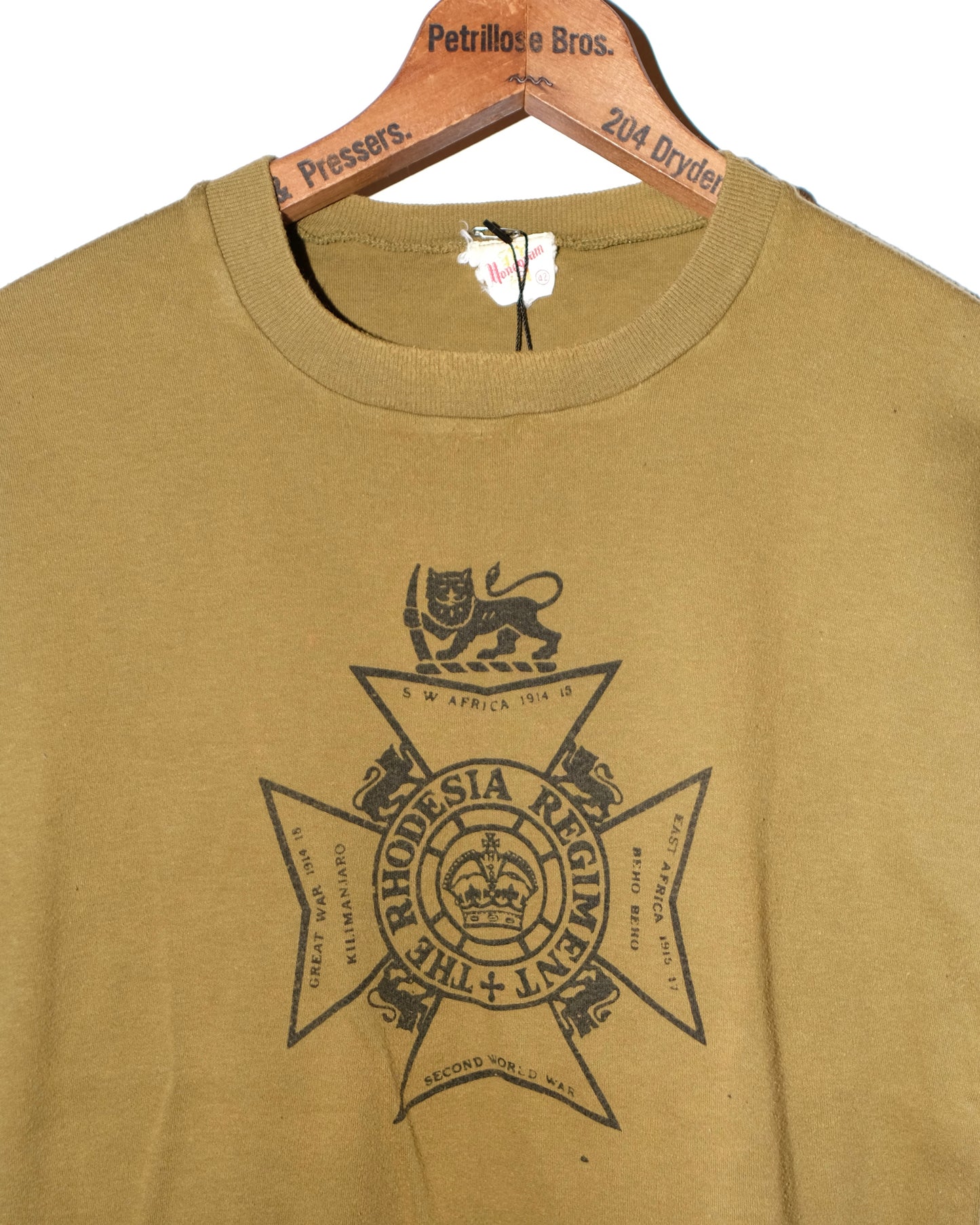70s RHODESIAN REGIMENT BUSH WAR TEE