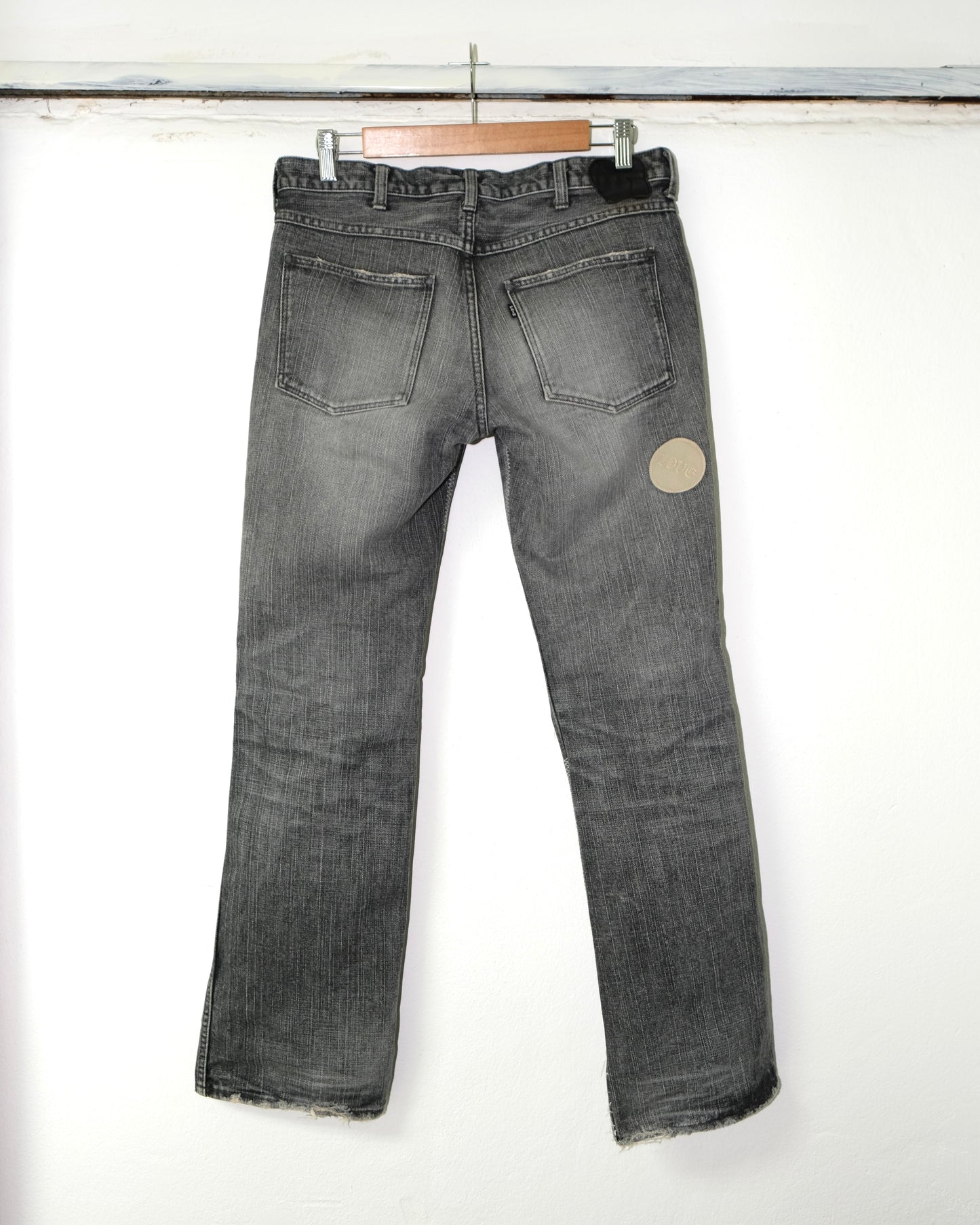 Number (N)ine AW04 GIVE PEACE A CHANCE PATCH DENIM
