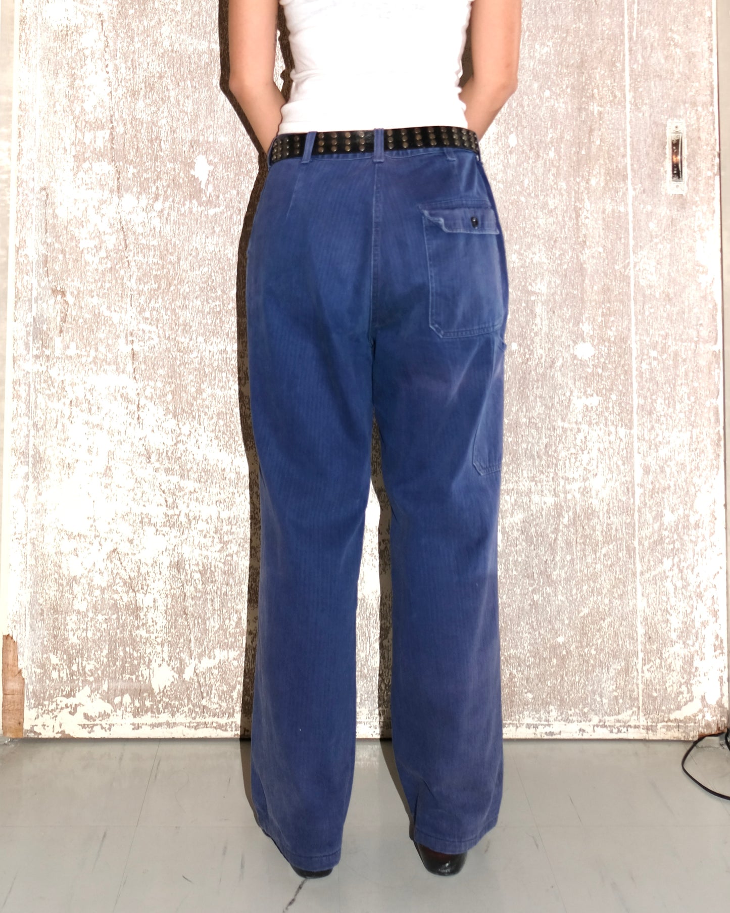 70s FRENCH WORK HBT TROUSER