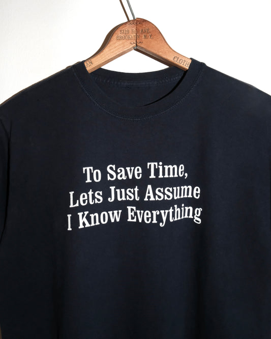 2000s TO SAVE TIME FONT TEE