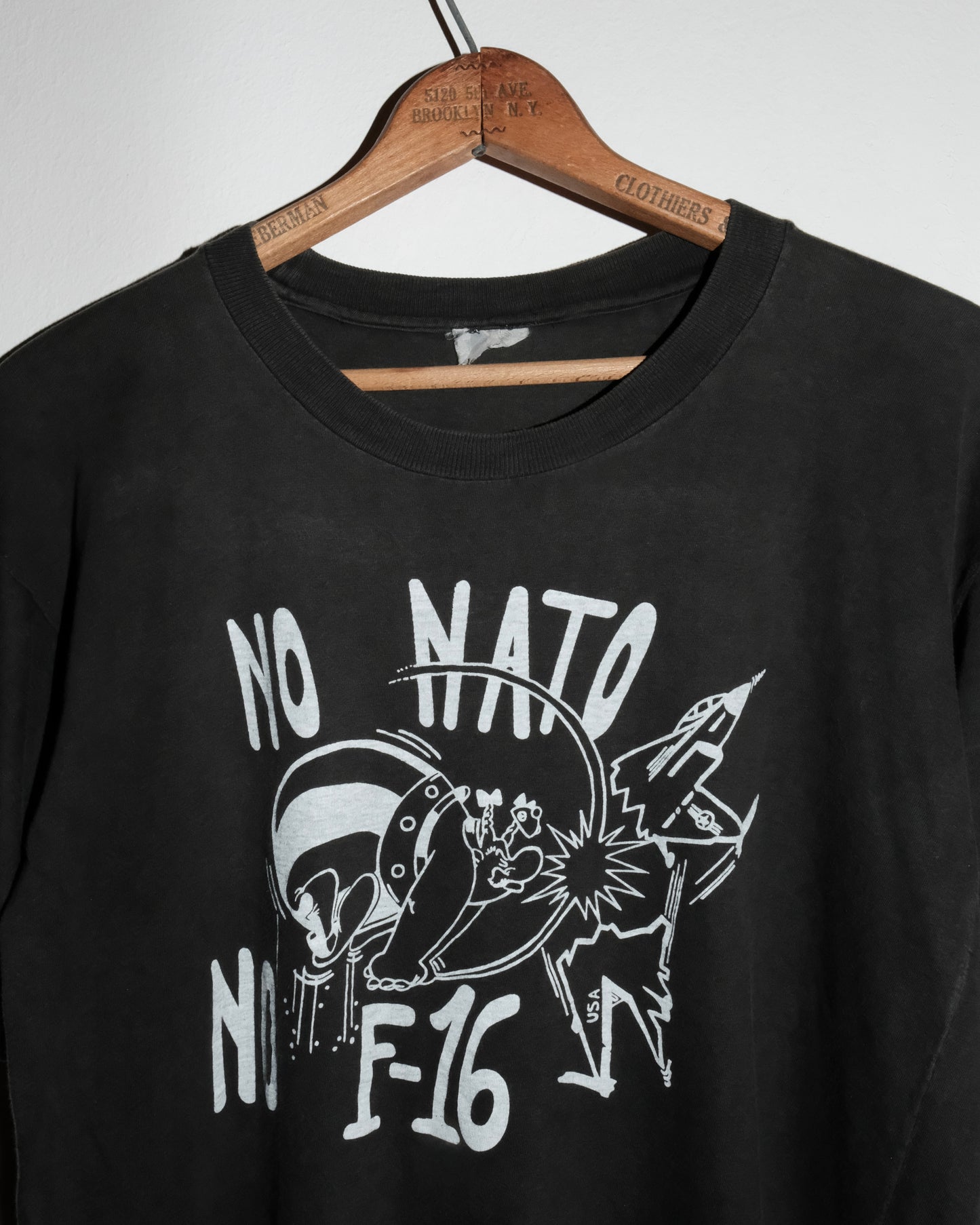 80s NO NATO NO F-16 TEE