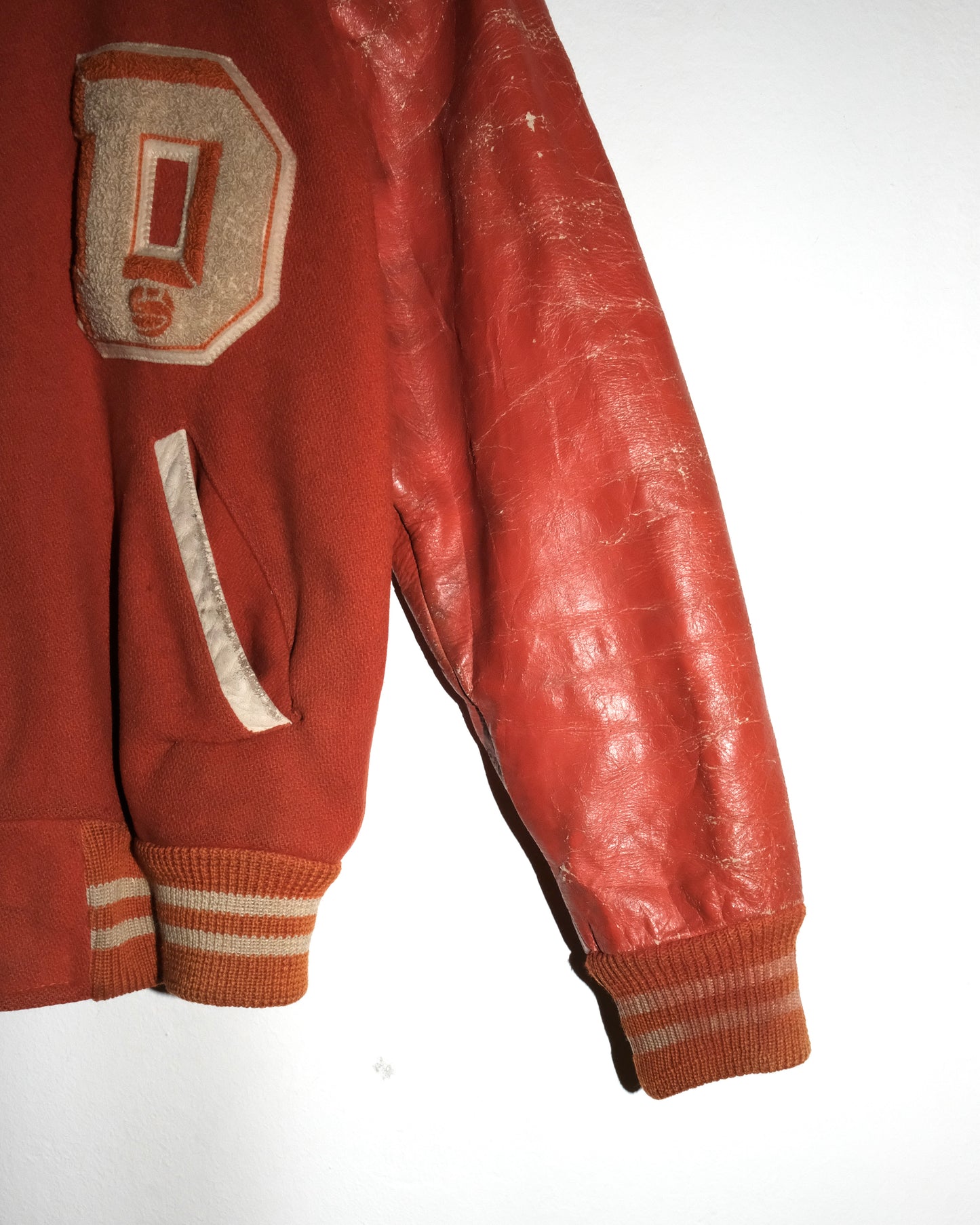 60s WOOL VARSITY SNAP BUTTONS JACKET