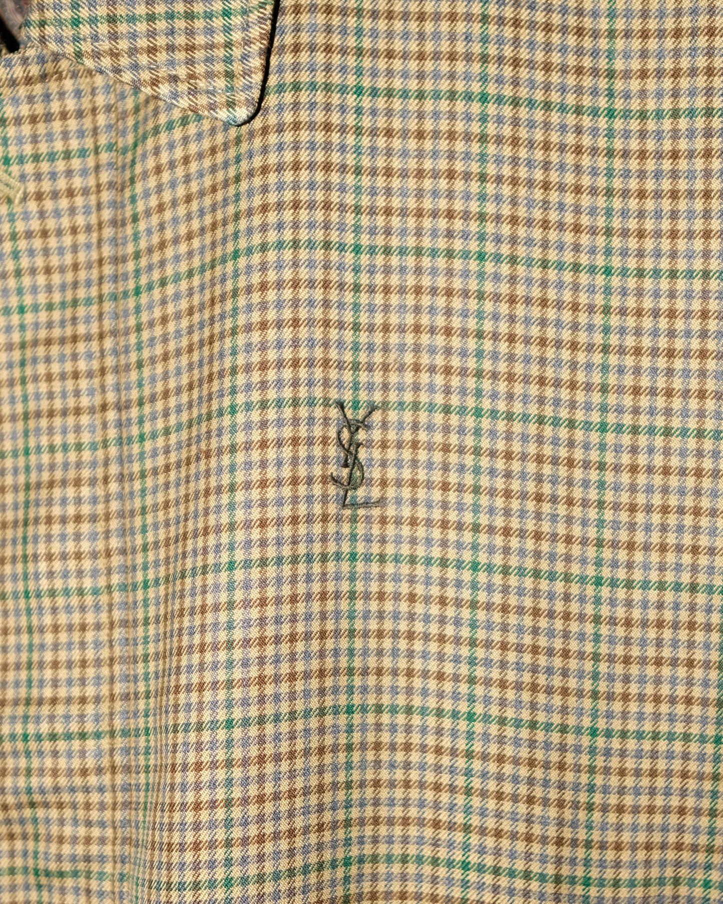 YVES SAINT LAURENT POUR HOMME HARRINGTON PLAID JACKET