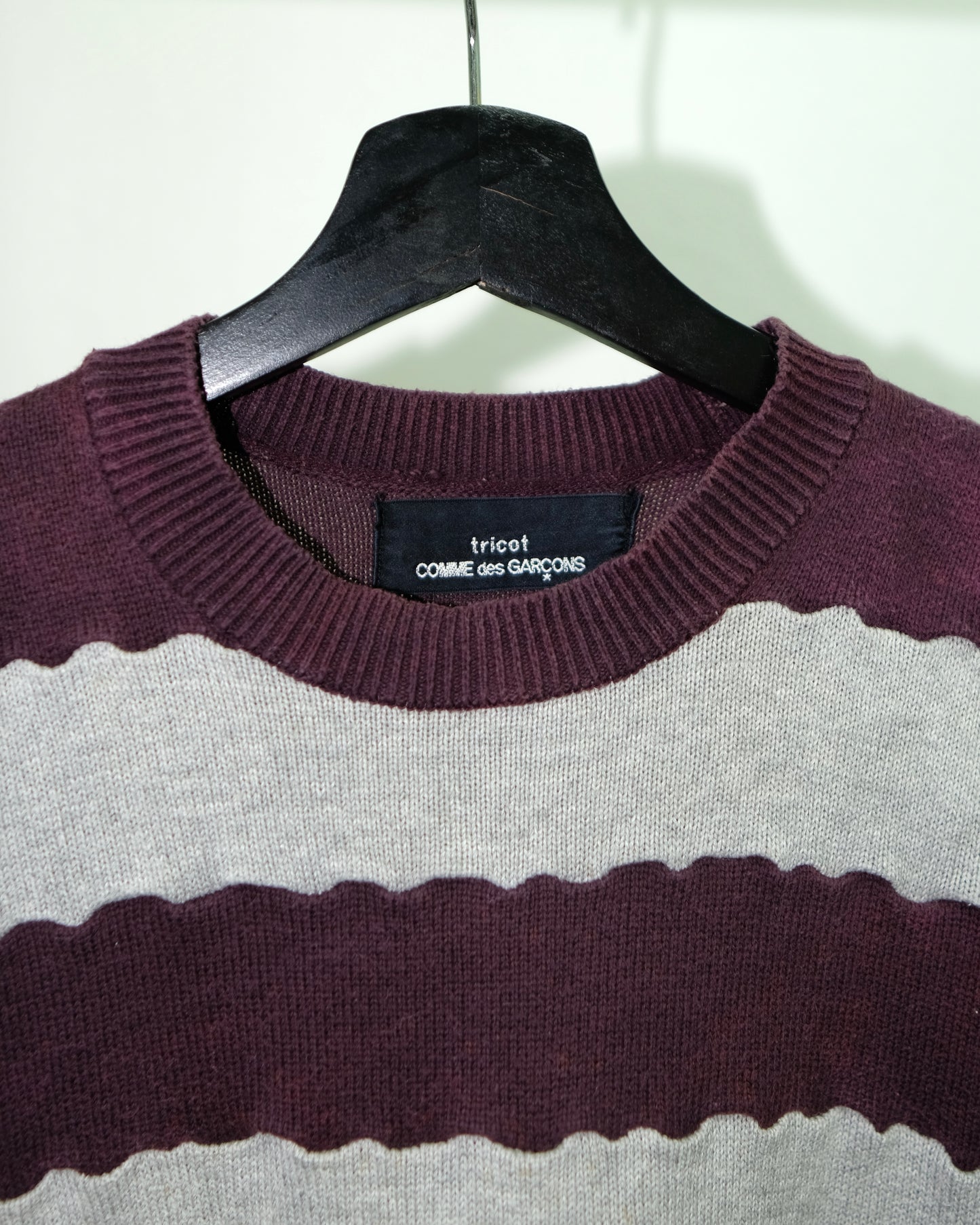 Comme des Garçons tricot AD1996 KNIT STRIPED PATCHES TEE